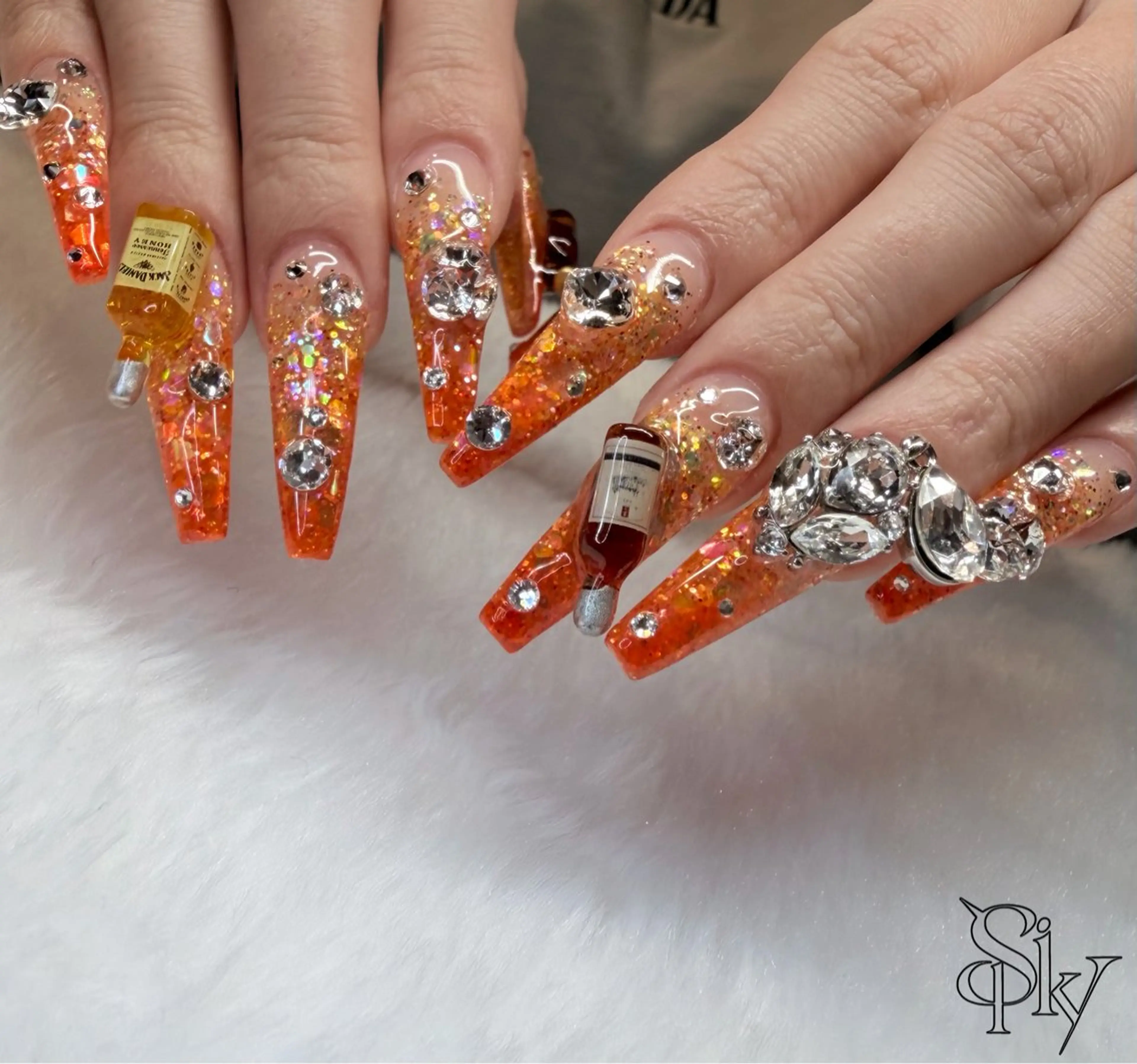 ネイル ハンドネイル Spiky とうげ ふうかのネイルデザイン