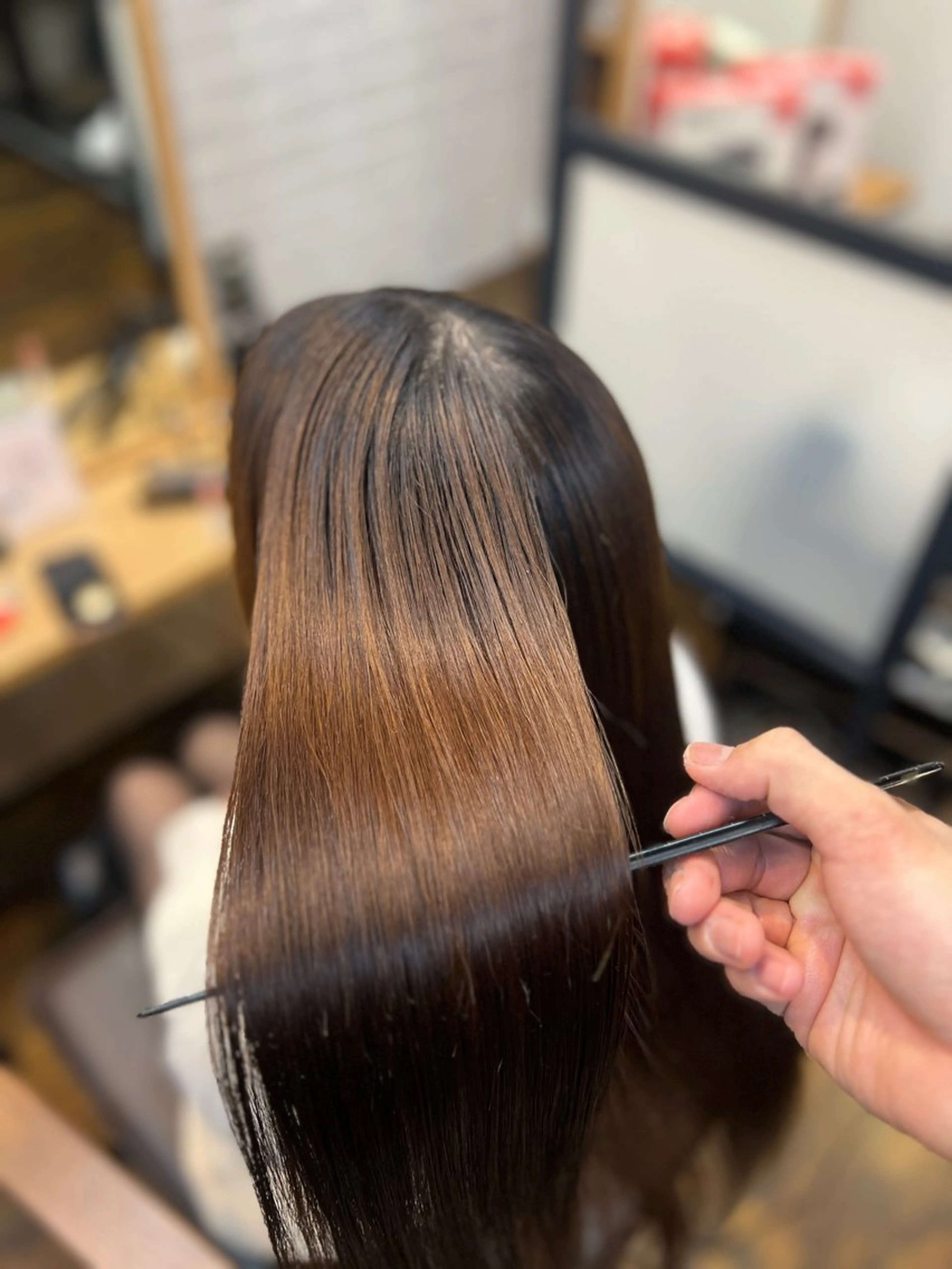 ロング Salowin銀座suite店所属・美髪縮毛矯正/髪質 改善カラー/寺倉海人のヘアスタイル