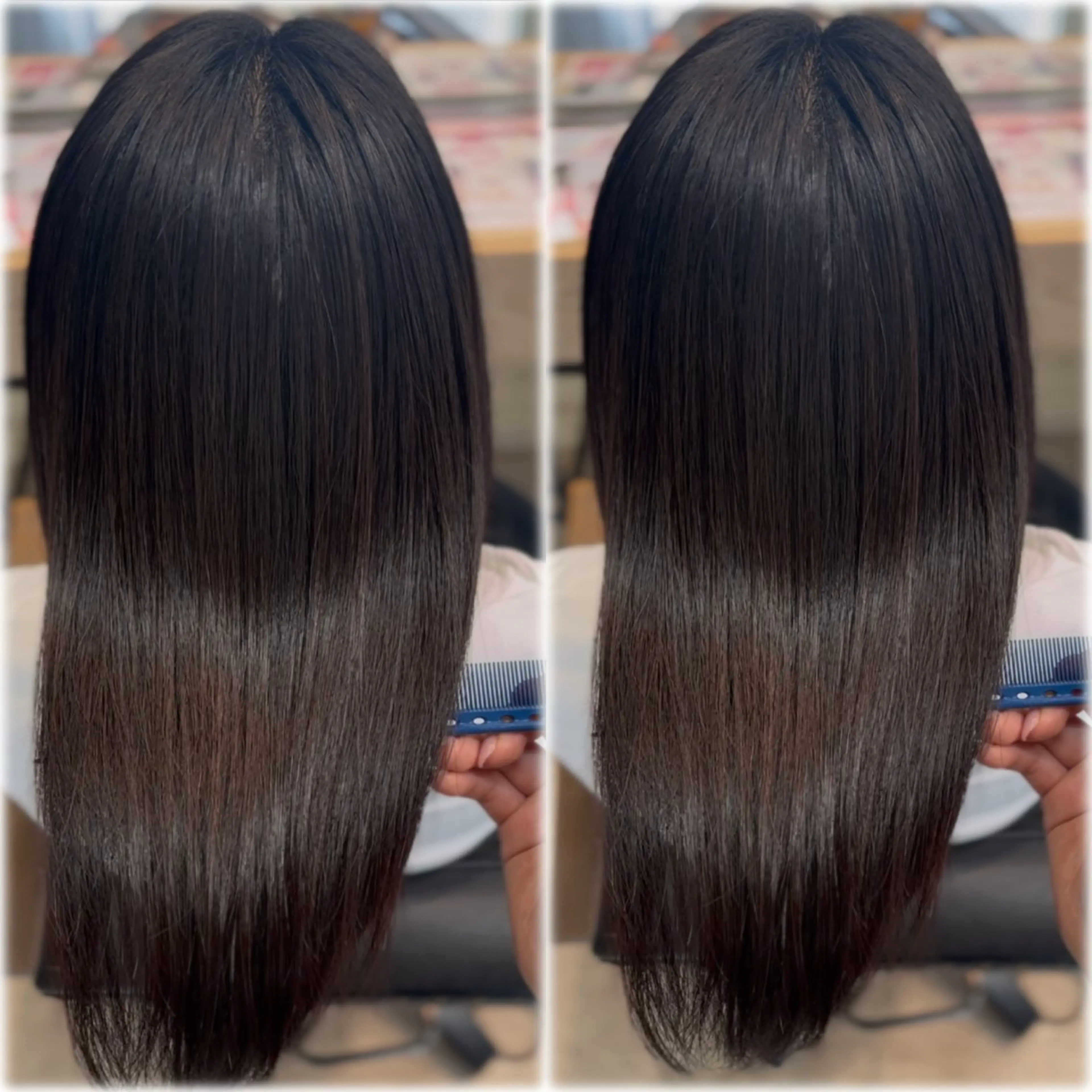 ミディアム 縮毛矯正 縮毛矯正 レイヤー⌇﻿髪質改善 ⌇﻿misato🩶のヘアスタイル