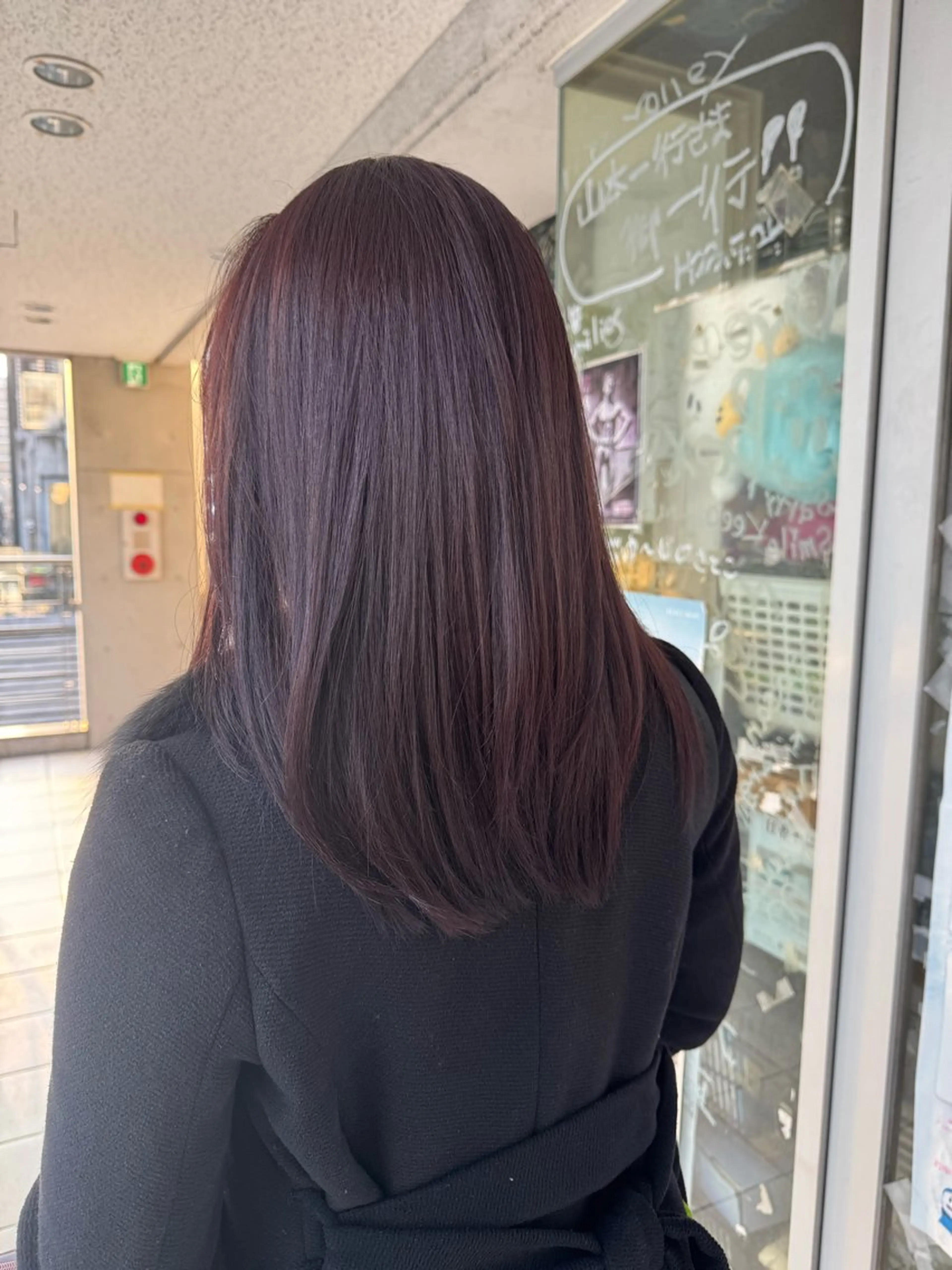 セミロング カラー ラベンダーカラー ピンクカラー ピンクラベンダー カット ヘアカラー トリートメント 椎葉 祐也のヘアスタイル