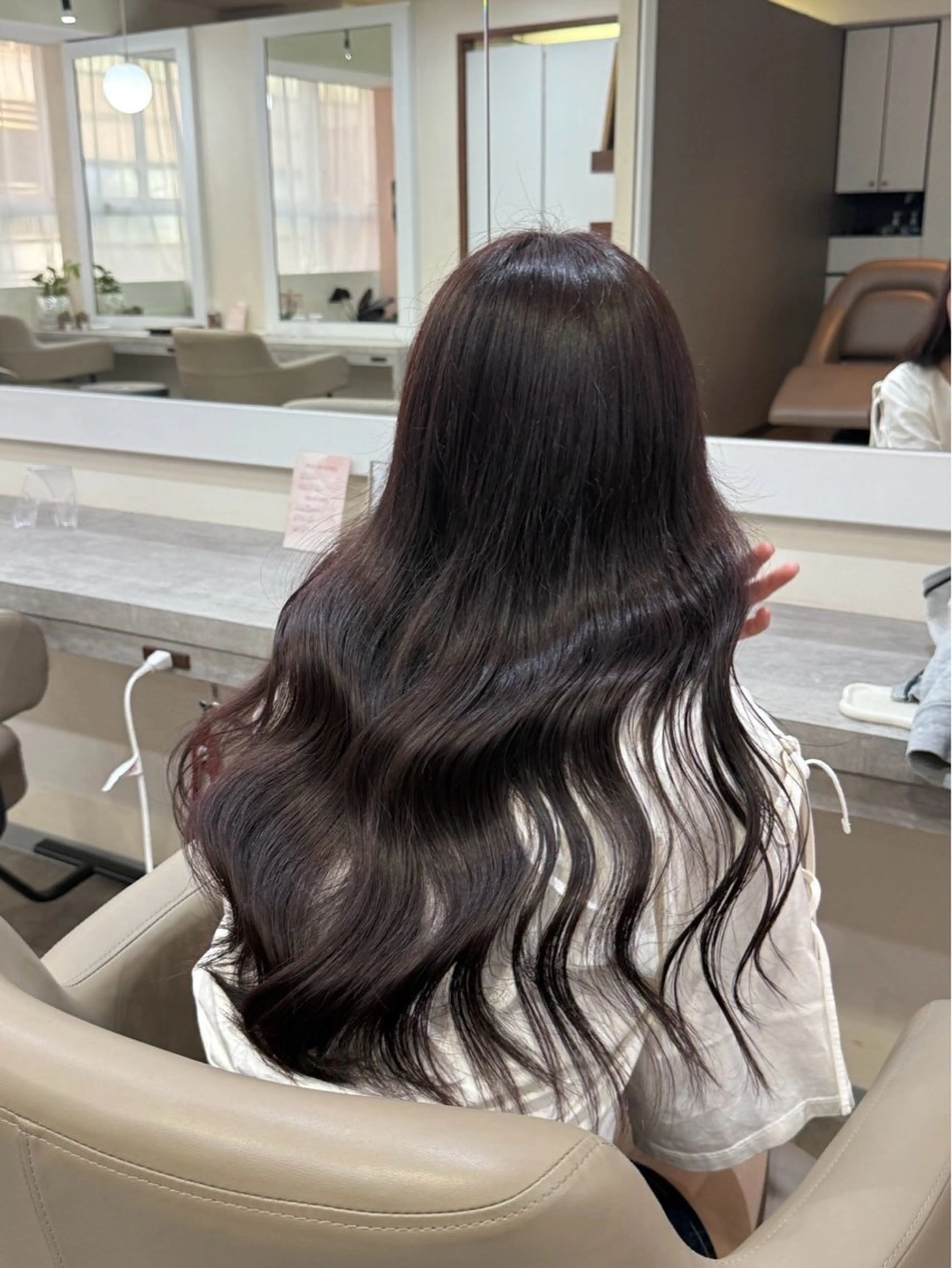 ロング カラー ヘアアレンジ 透明感カラー ももかのヘアスタイル