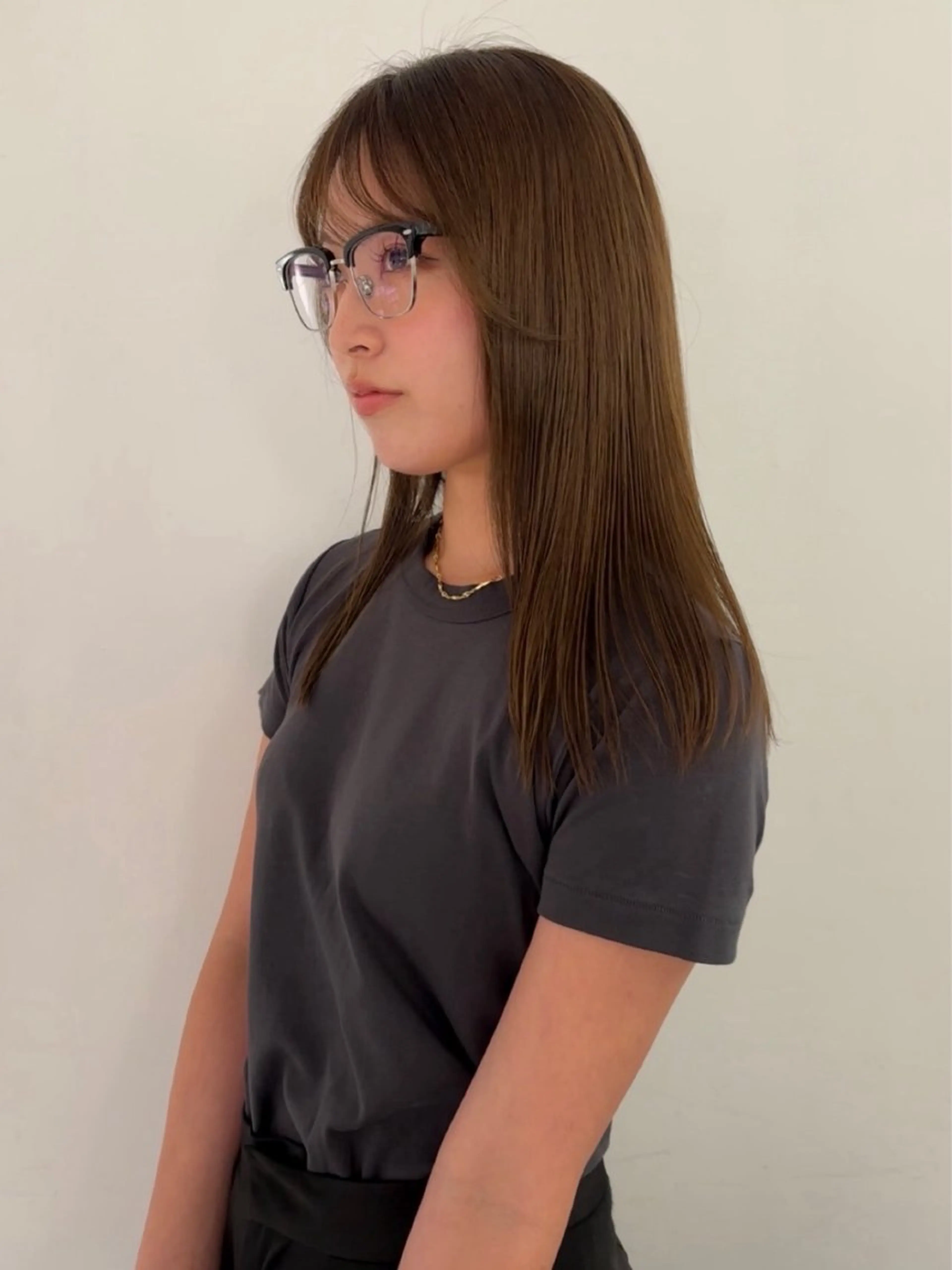 ロング カラー ハシヅメ キョウカのヘアスタイル