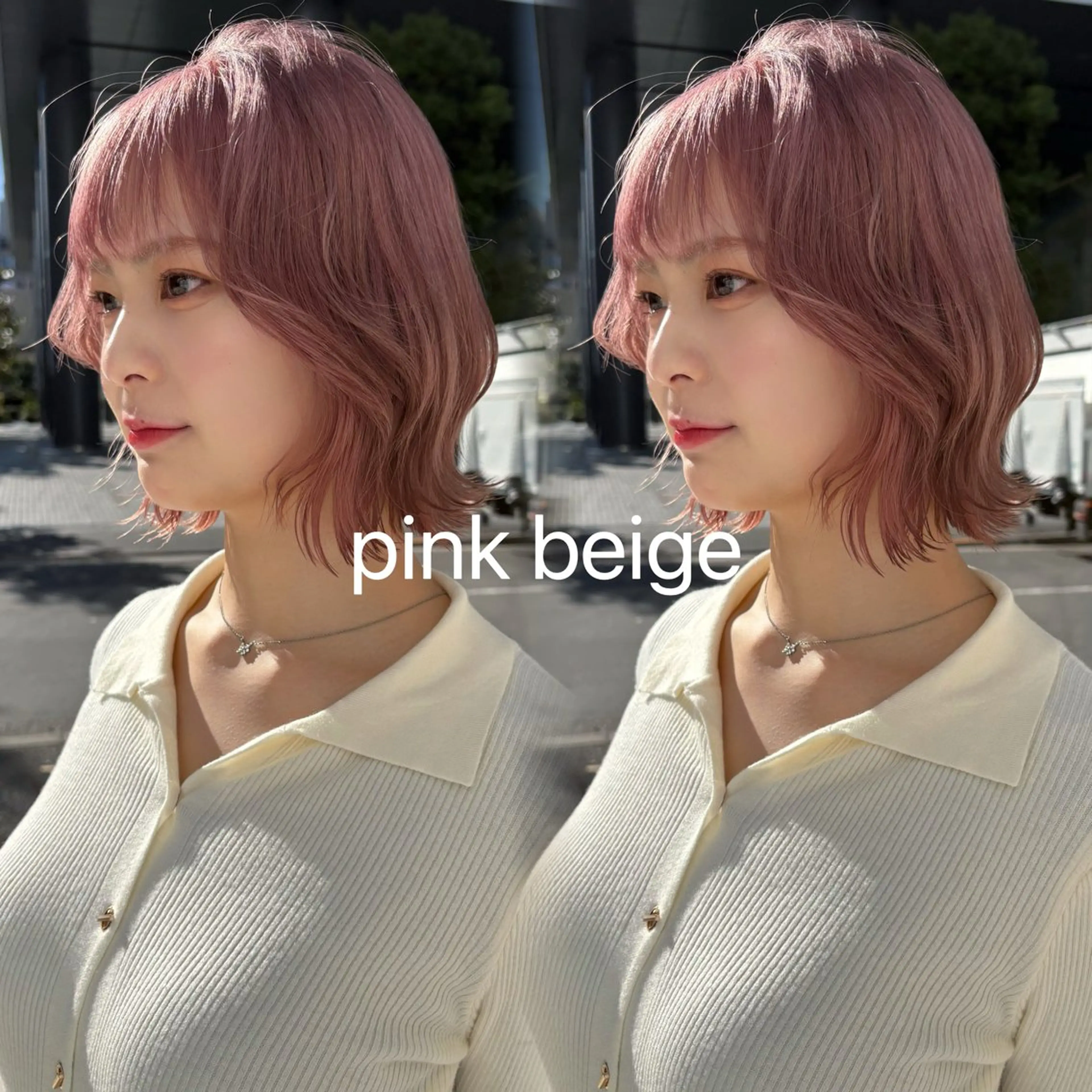 ショート カラー ブリーチ カット ヘアカラー トリートメント ひなた 艶カラー/渋谷のヘアスタイル