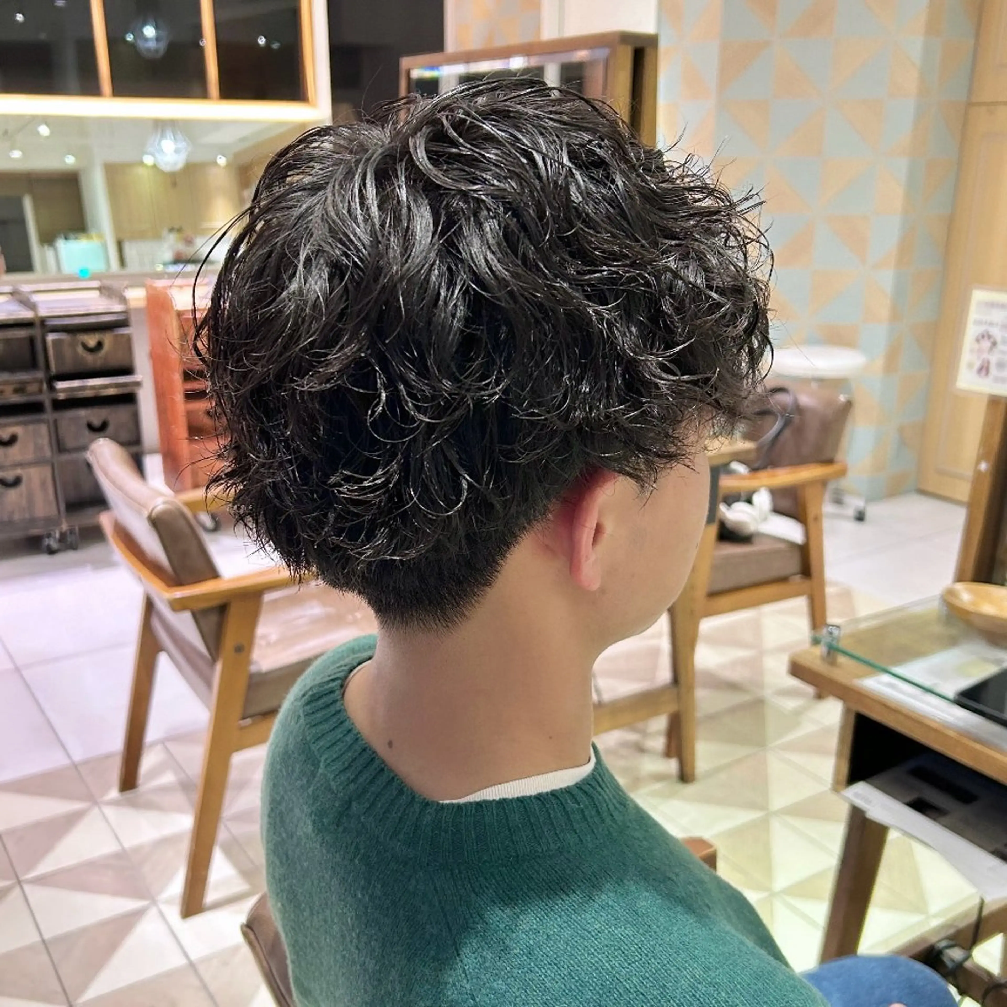 パーマ メンズ 吉水 彩乃 /ボブ/透明感カラーのヘアスタイル