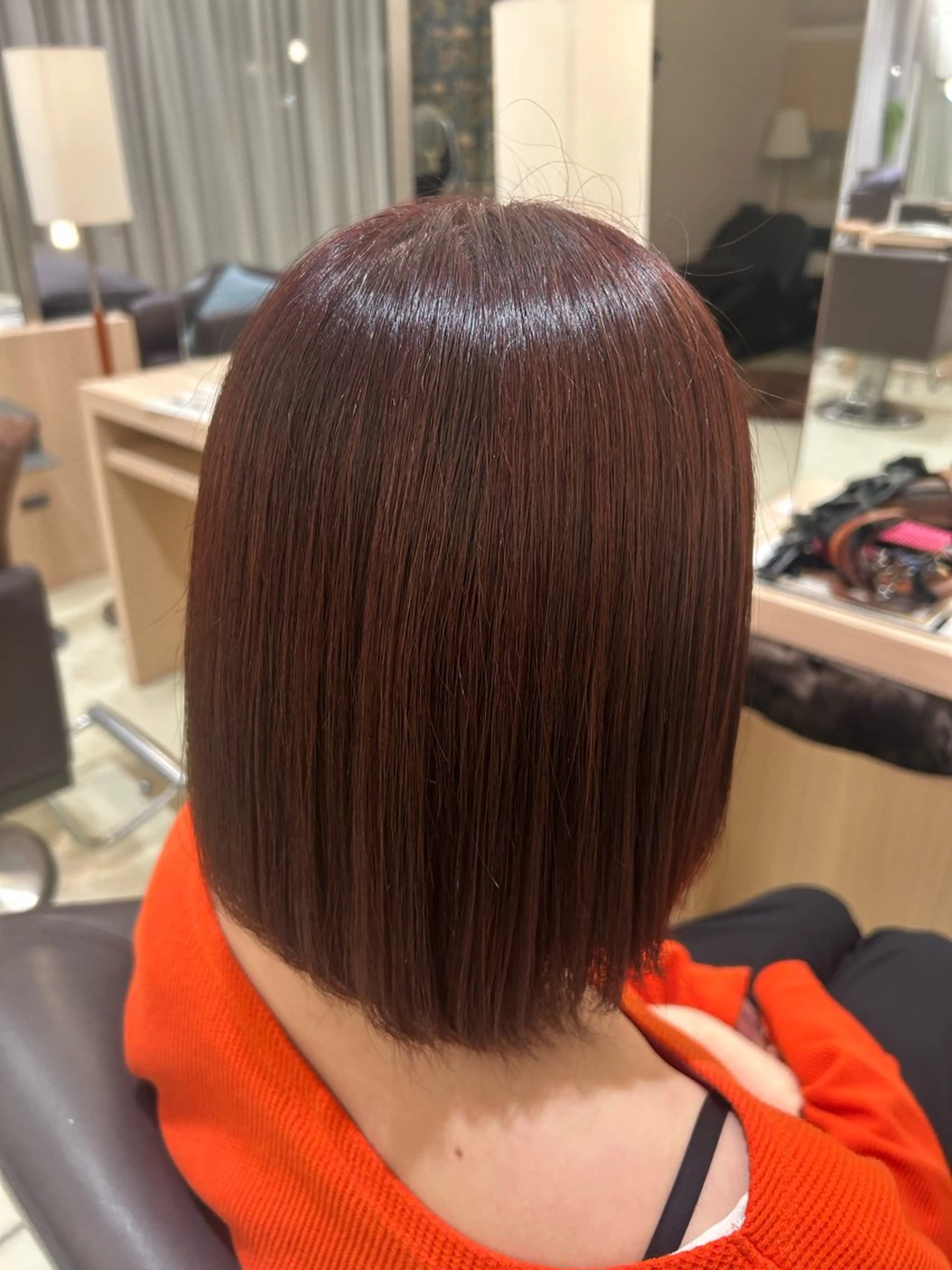 カラー ブラウンカラー ピンクカラー ギャラリアサンク所属・サローネサンク 🎀miku🎀のヘアスタイル