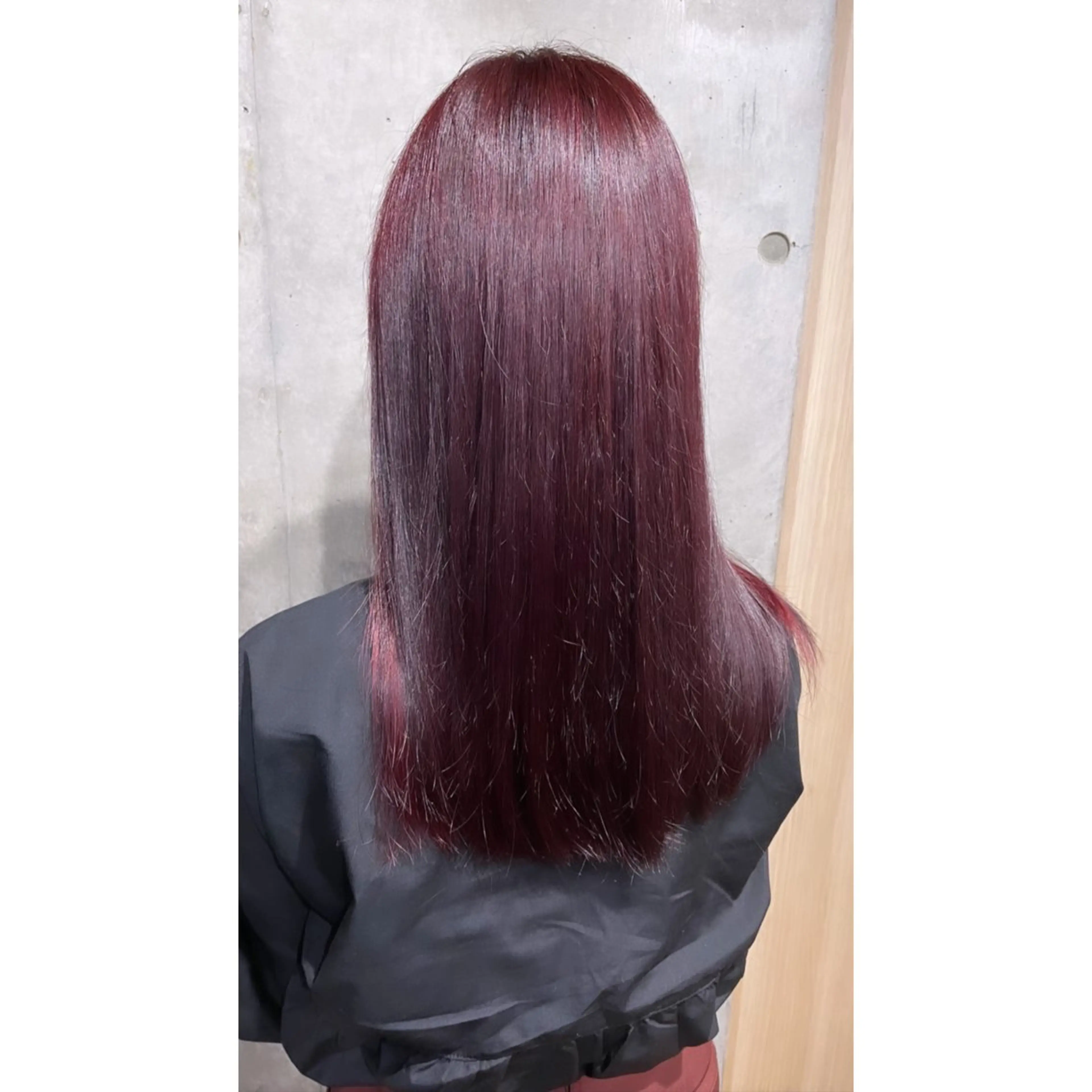 ロング カラー ピンクカラー レッドカラー 🤍透明感カラー ソメヤナナ 🤍のヘアスタイル