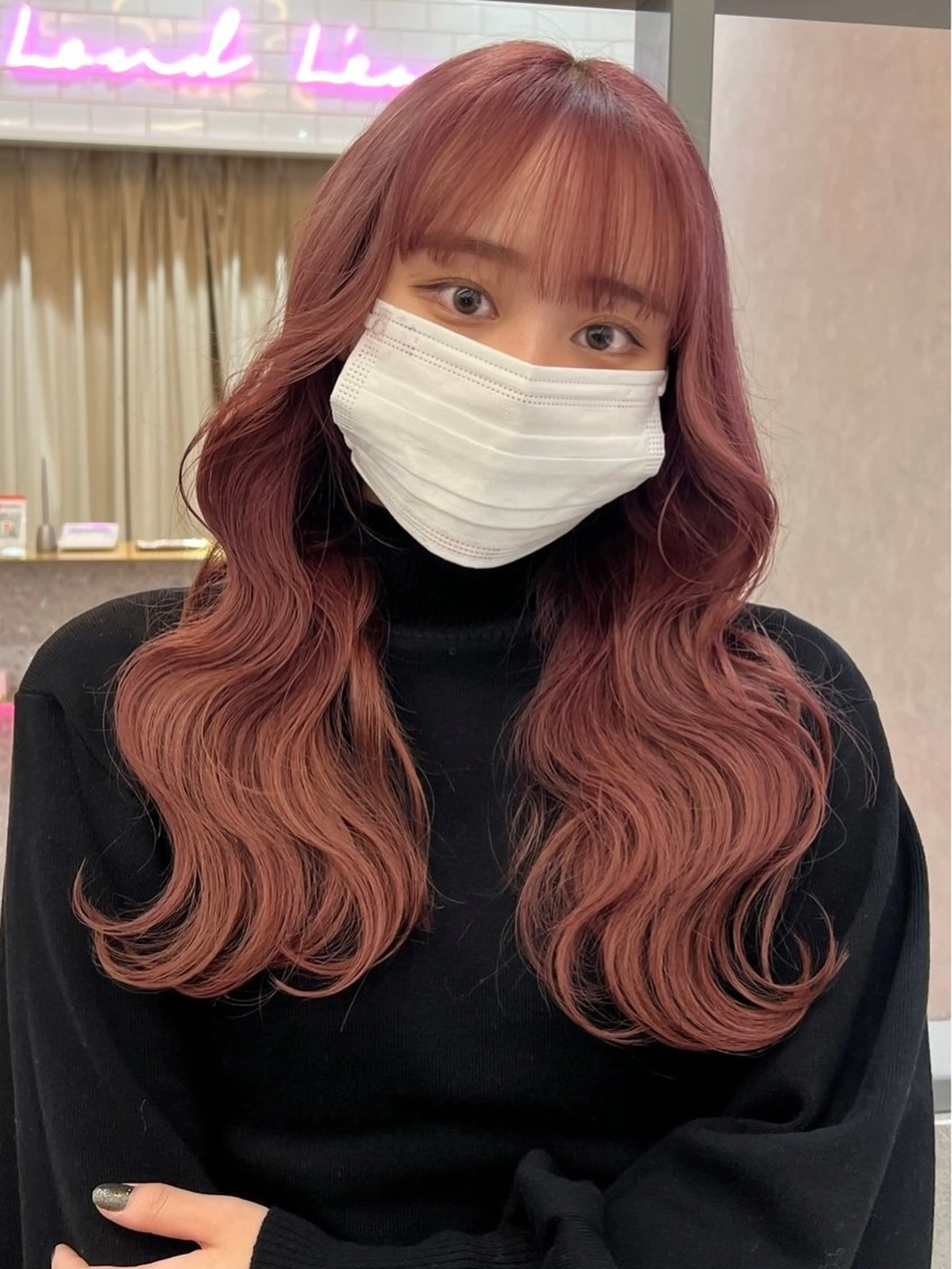 ロング ヘアカラー トリートメント 顔周り🇰🇷韓国 レイヤー/モエのヘアスタイル