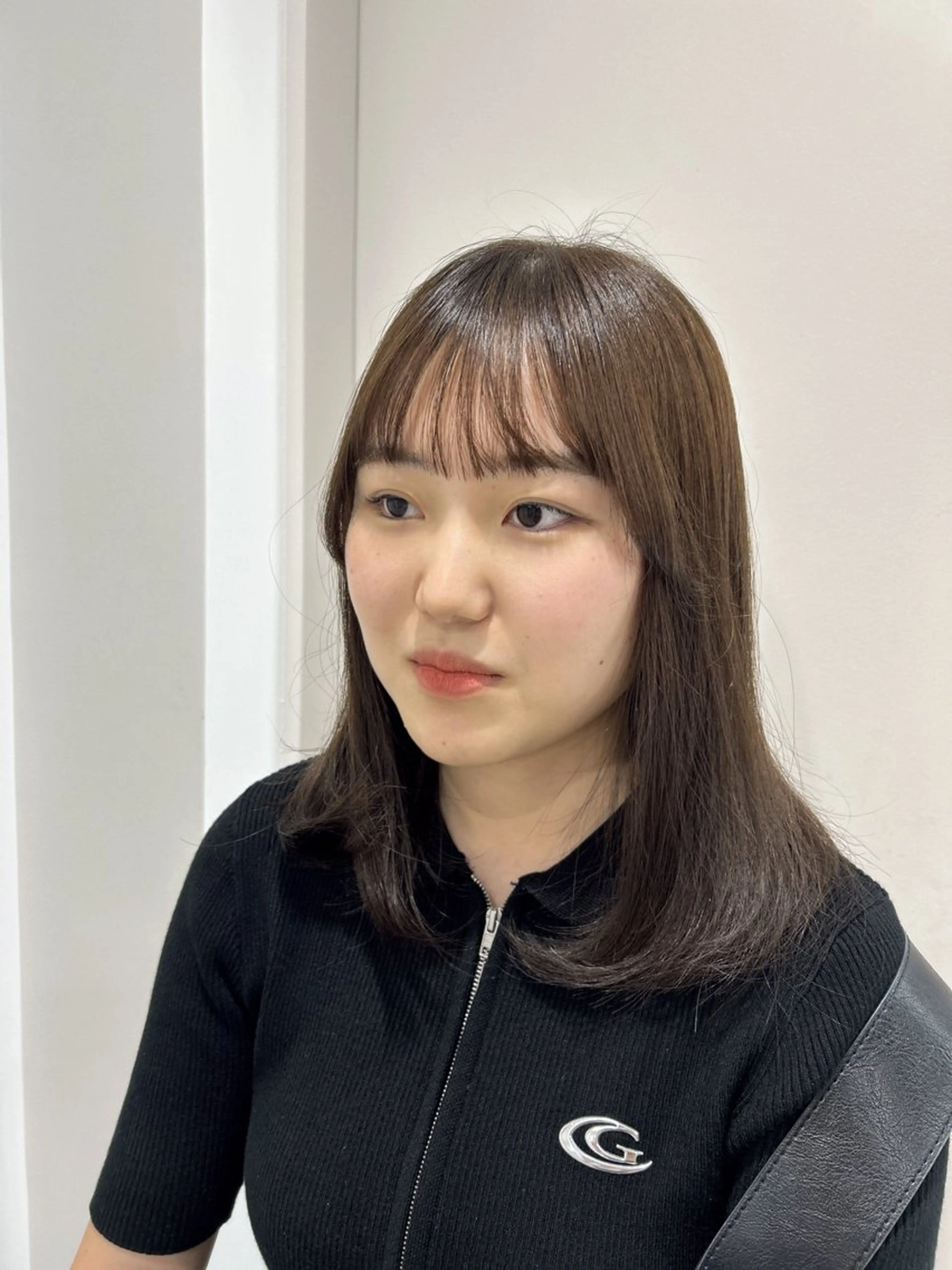 セミロング カラー 愛結 暖色カラー🎀🩰のヘアスタイル