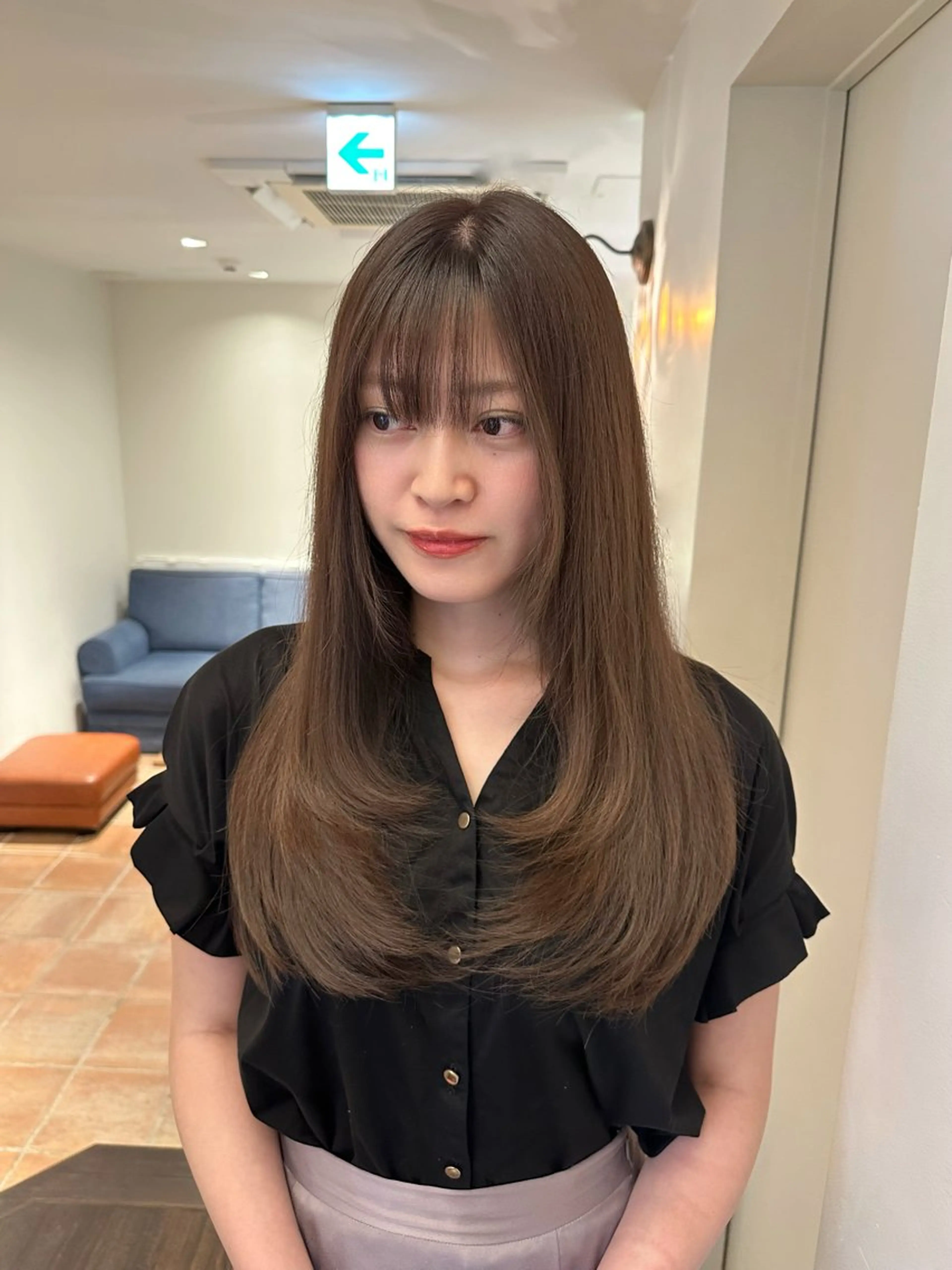 ロング カラー ヘアカラー 安丸 結夏のヘアスタイル