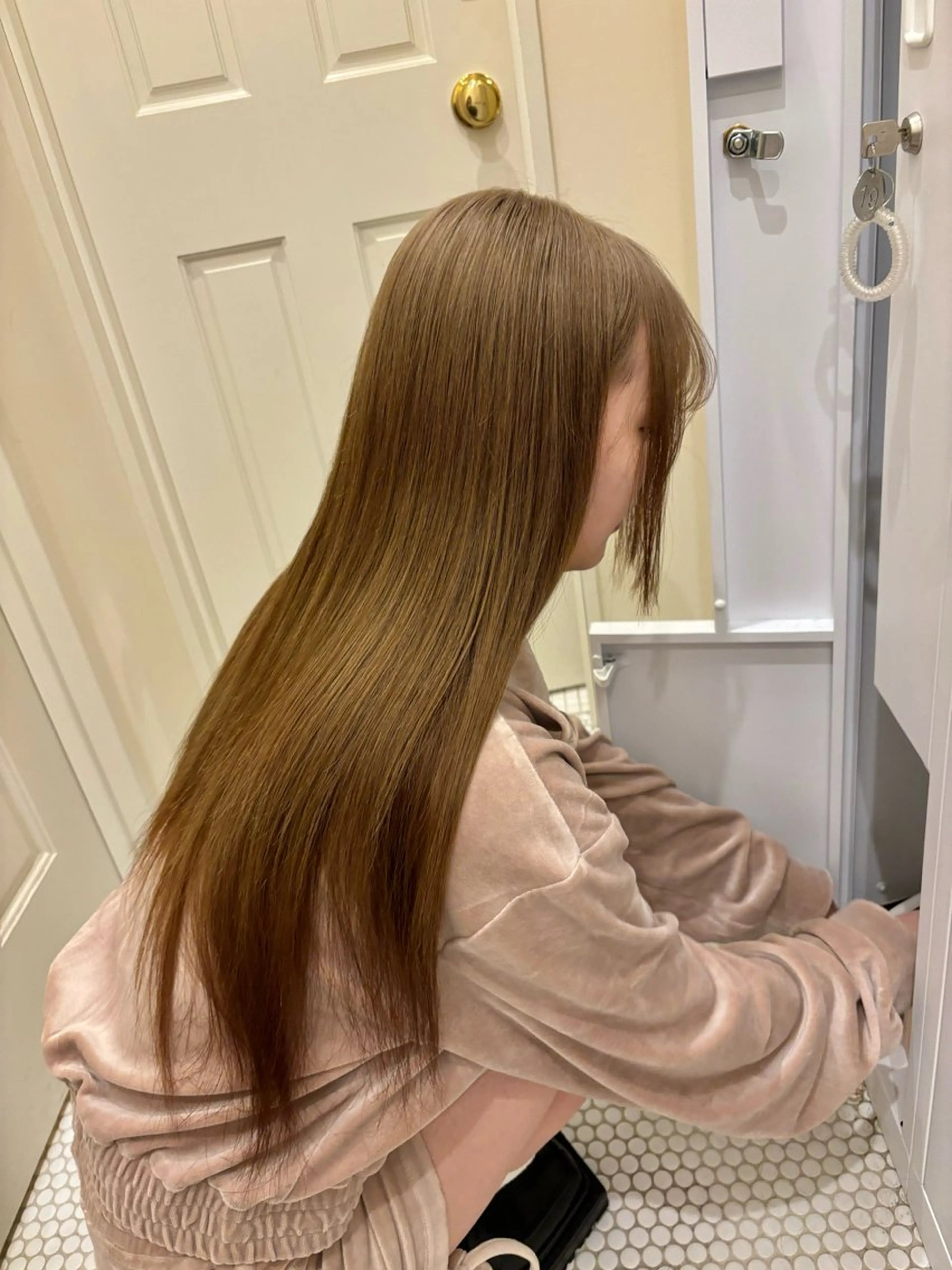 ロング カラー ヘアカラー よこやま なぎさのヘアスタイル