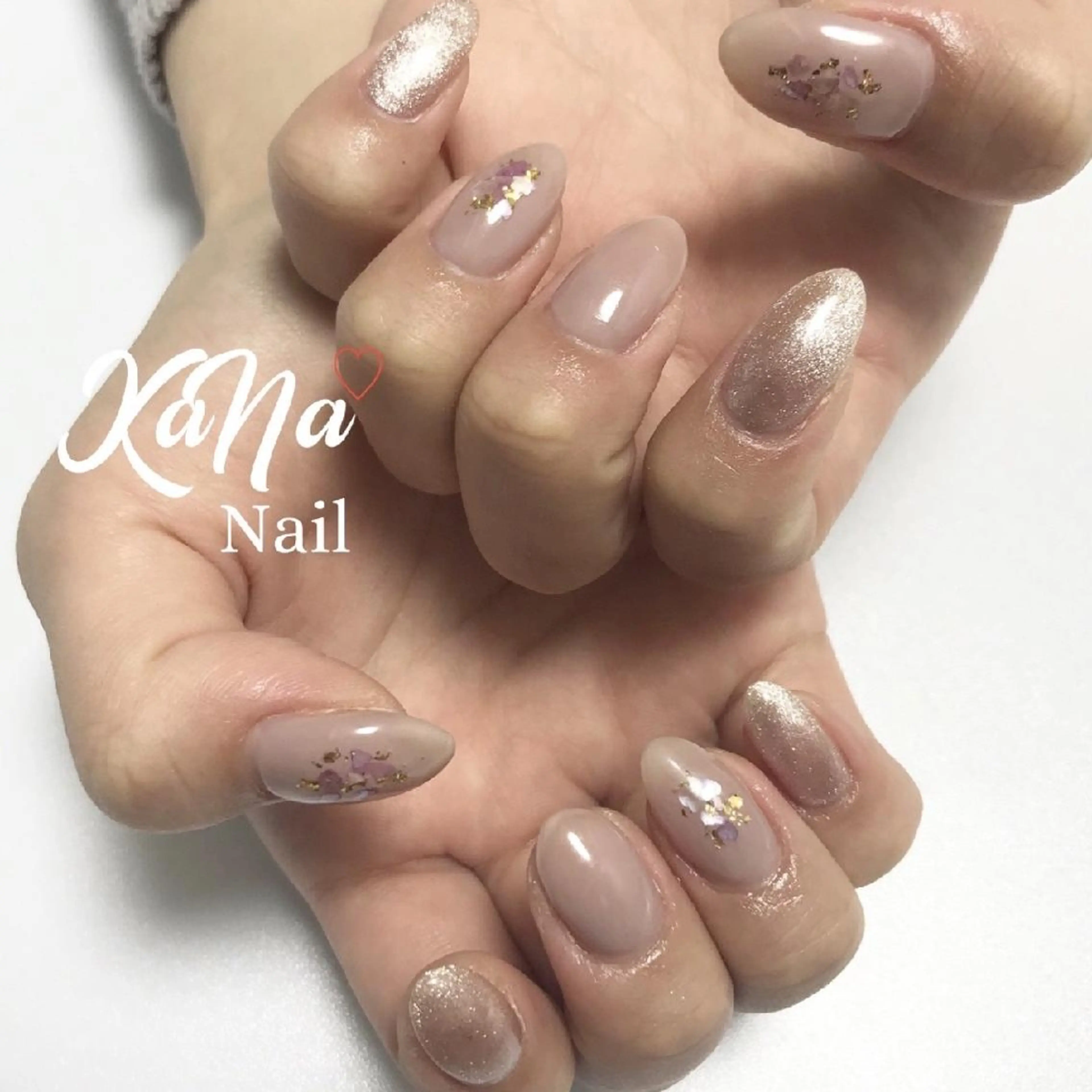 ネイル シンプルネイル ハンドネイル KaNa Nailのネイルデザイン
