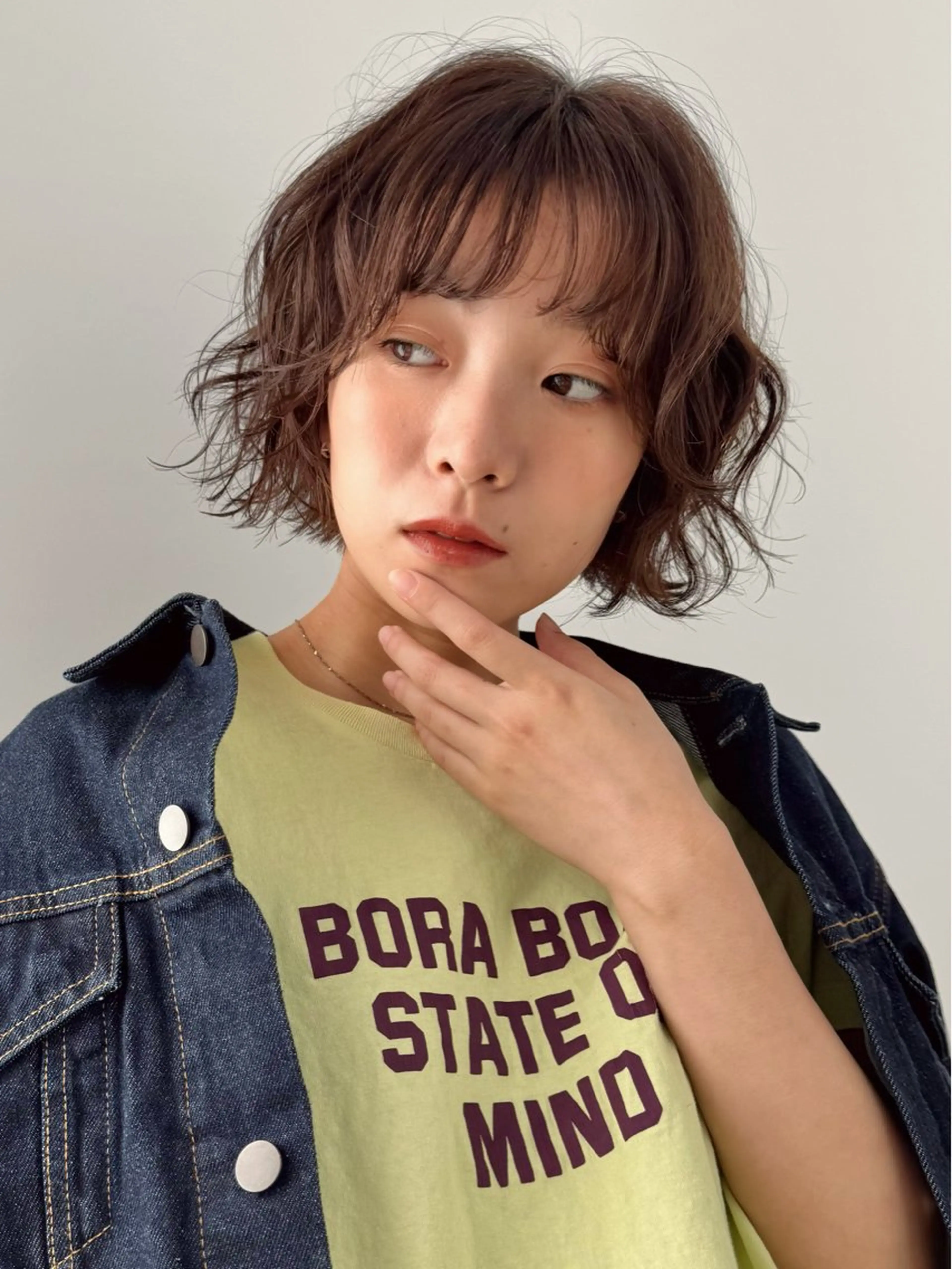 ショート パーマ mee.所属・ボブパーマ/レイヤー ＊エバタハナエのヘアスタイル