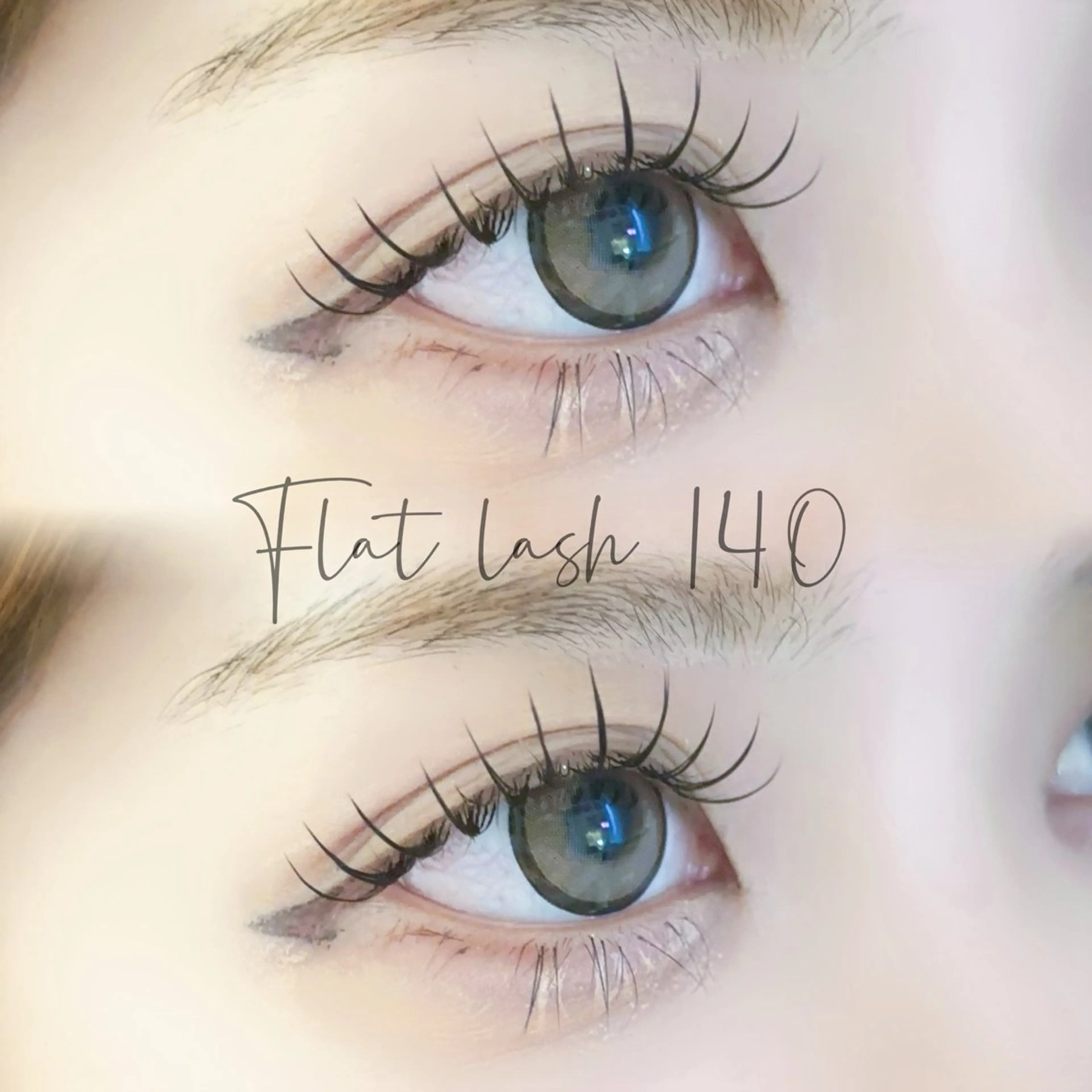 💗ミニモ限定価格💗フラットラッシュ✨140本❕ オフ＆束感コーティング付き🦋🤍の写真