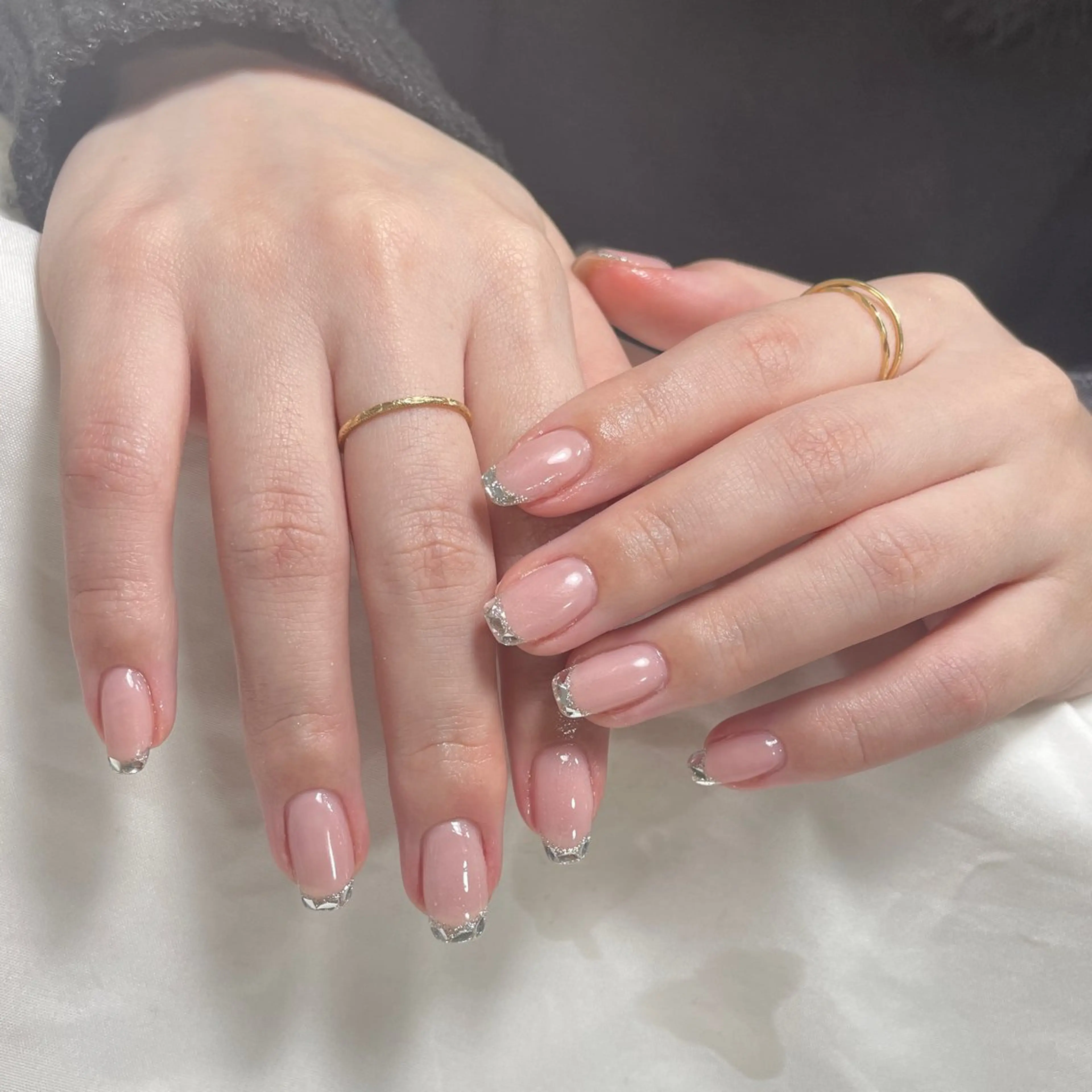 ネイル アートネイル フレンチネイル ジェルネイル グラデーション 韓国ネイル ハンドネイル 久保田 マリコのネイルデザイン