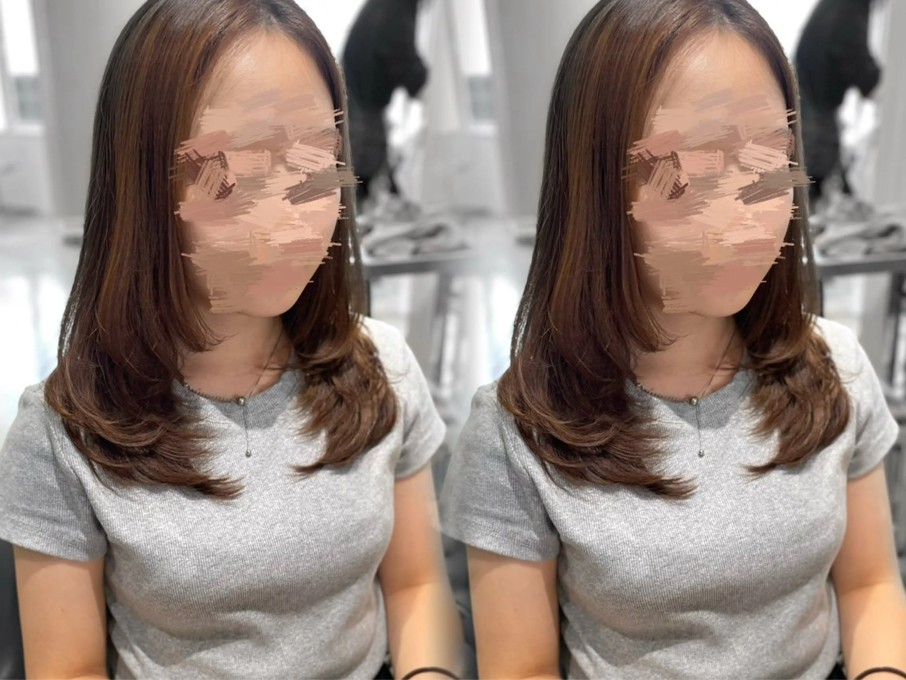 ミディアム erina🌷新宿/ 艶カラー/レイヤーのヘアスタイル