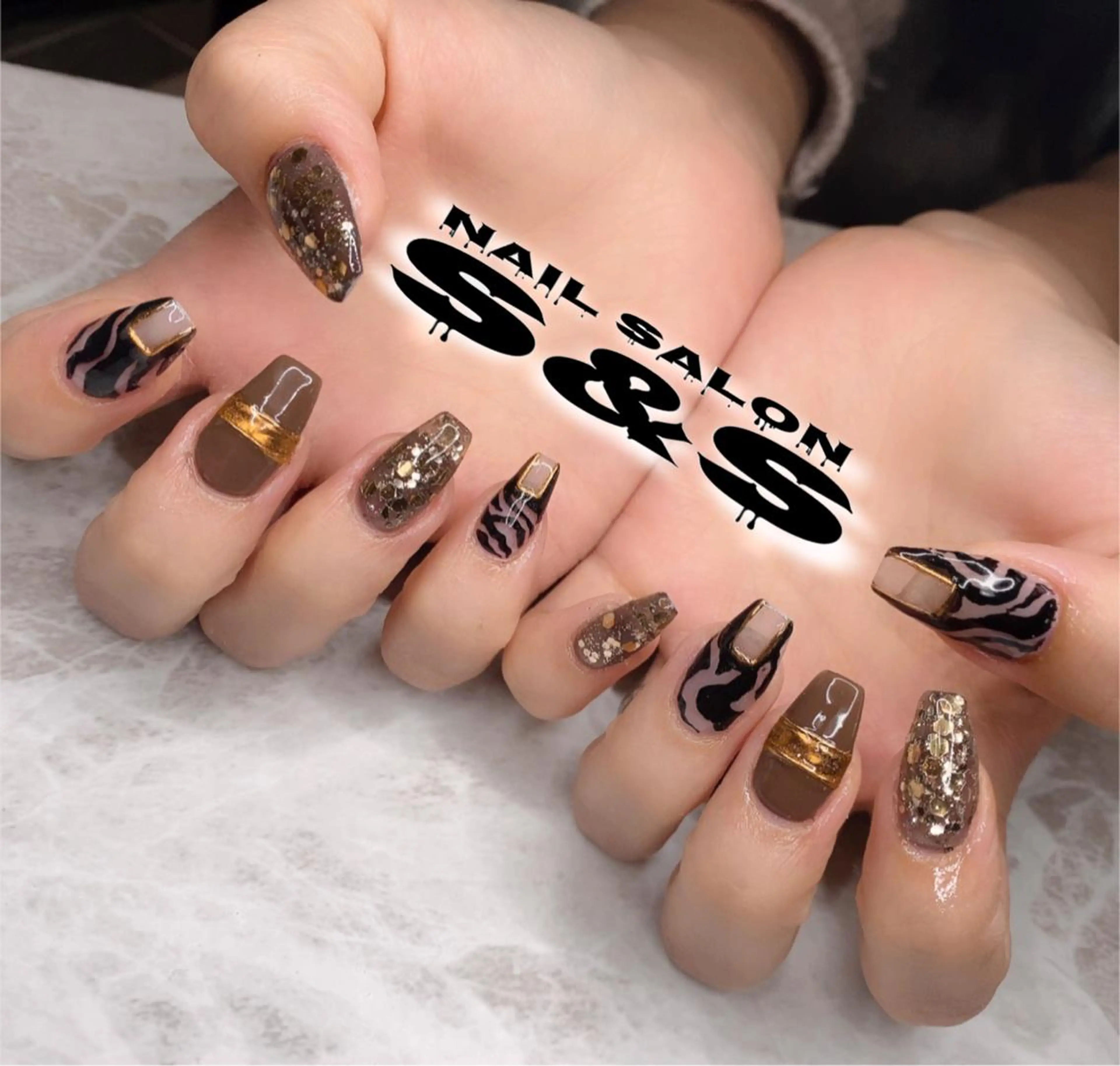 ネイル 長さ出し メンズネイル 持ち込み スカルプネイル S&S 村田小百合のネイルデザイン