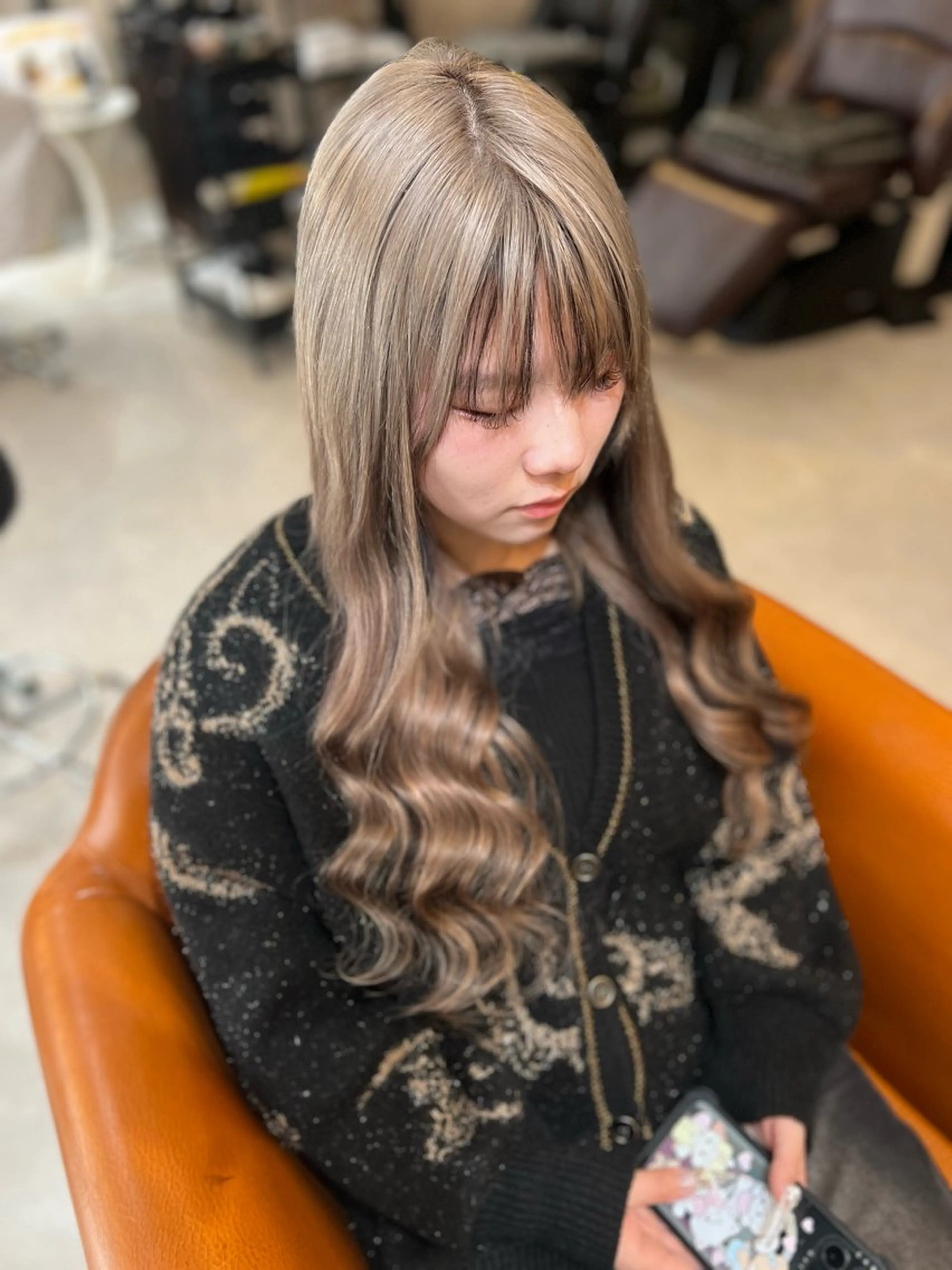 ロング ヘアカラー エクステ Wakita Masakiのヘアスタイル