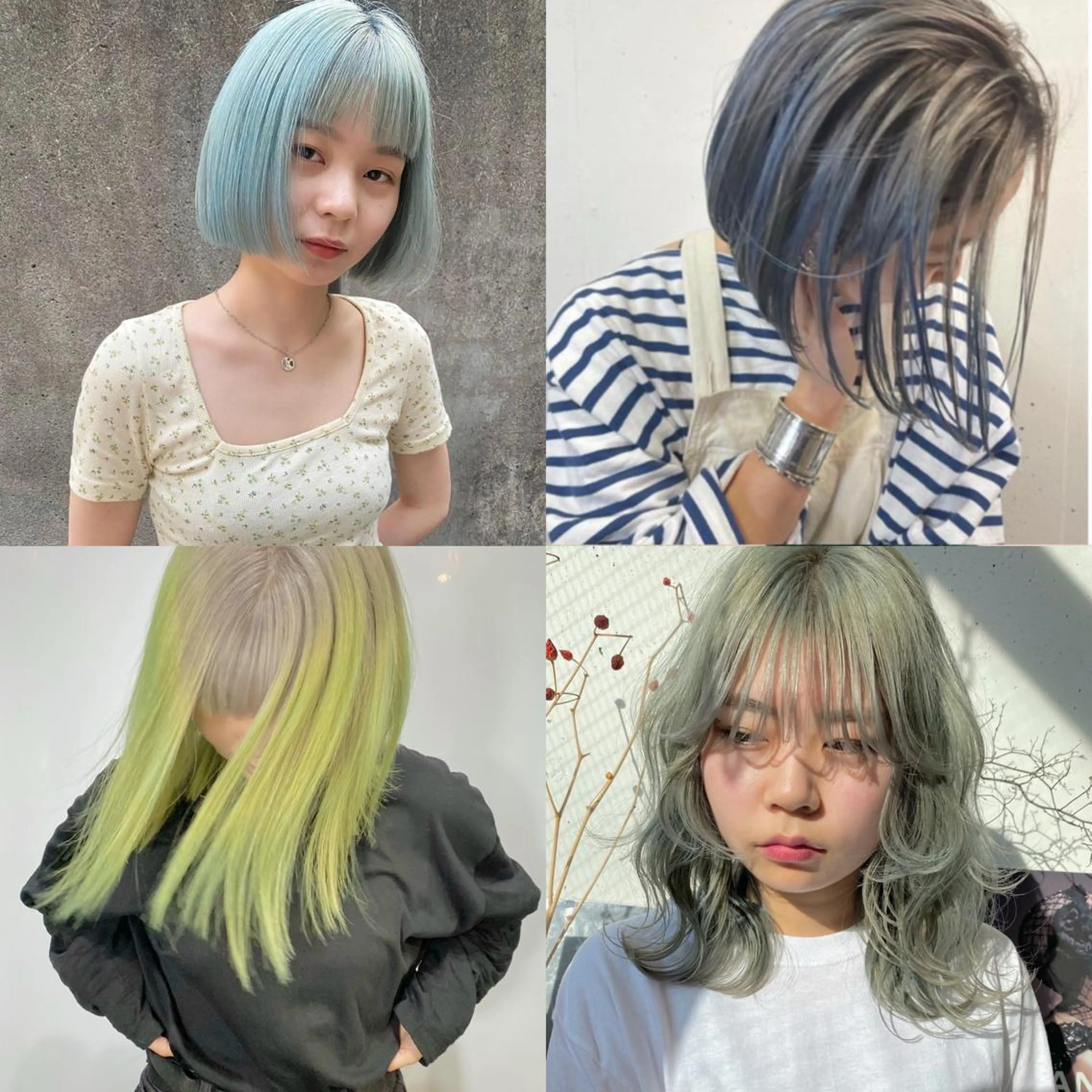 ロング Piaコータロー ハイトーン&‪ボブのヘアスタイル