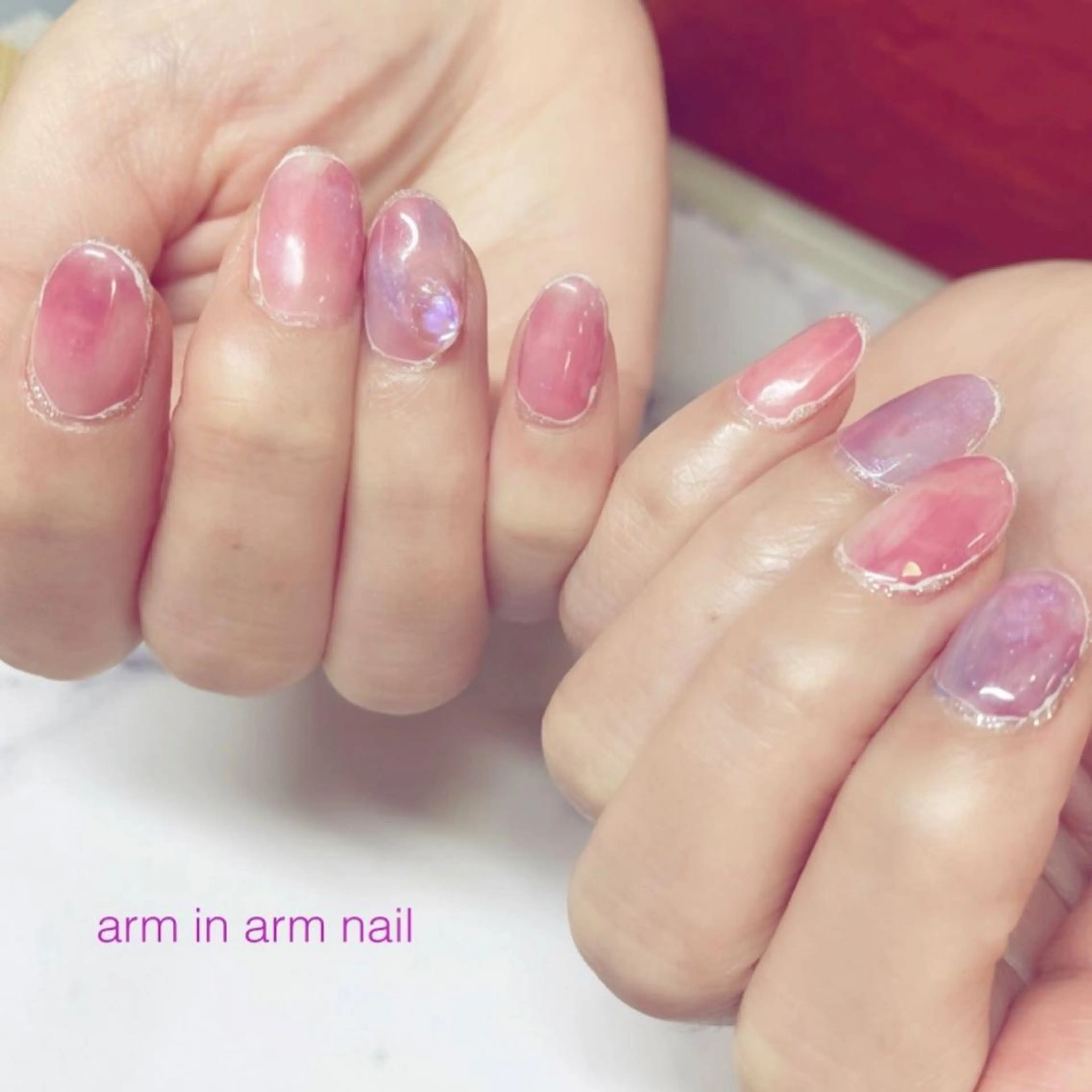 ネイル arm in arm ︎✿Yamamotoのマツエク・マツパデザイン
