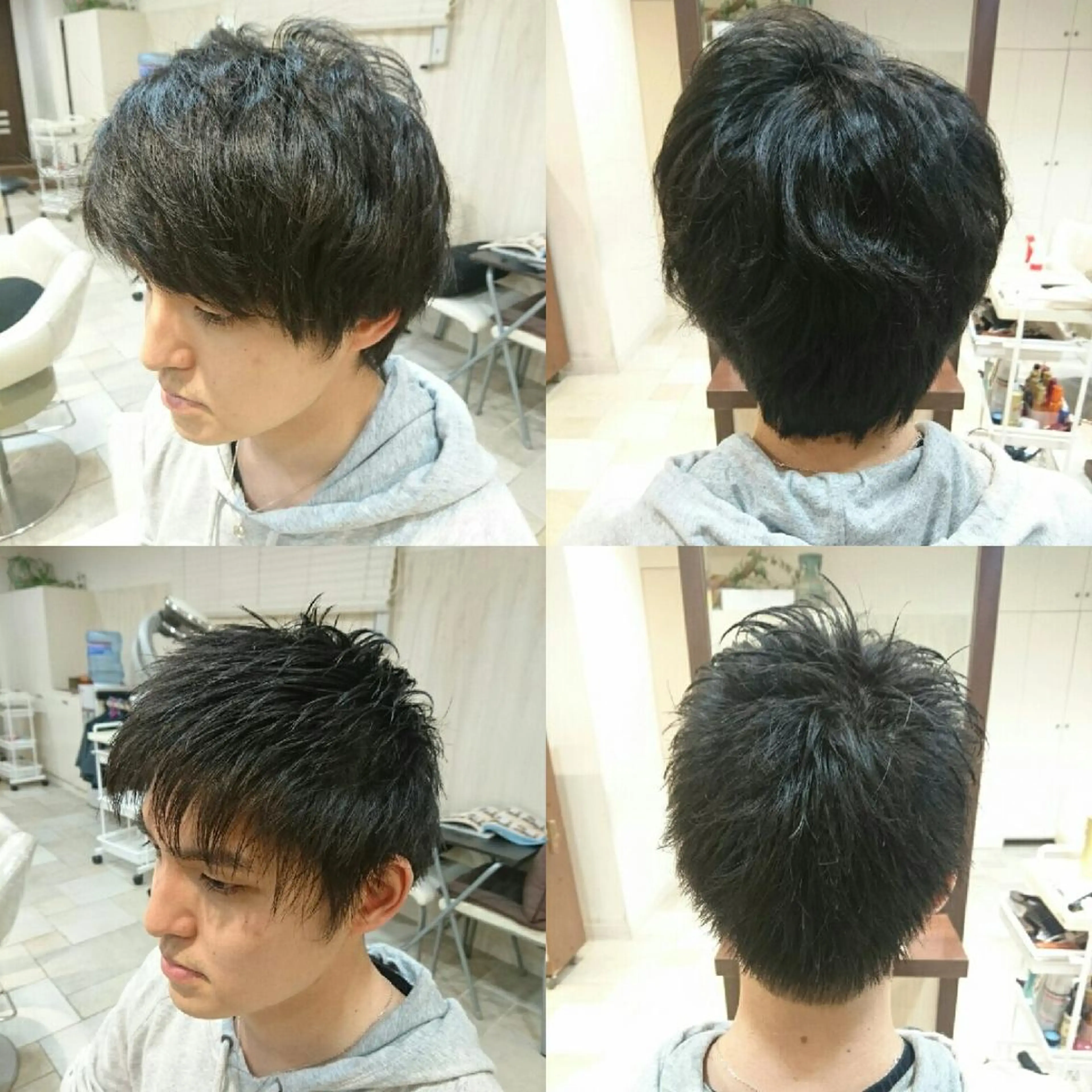 ショート メンズ タッセルボブ× 美髪・髪質改善のヘアスタイル