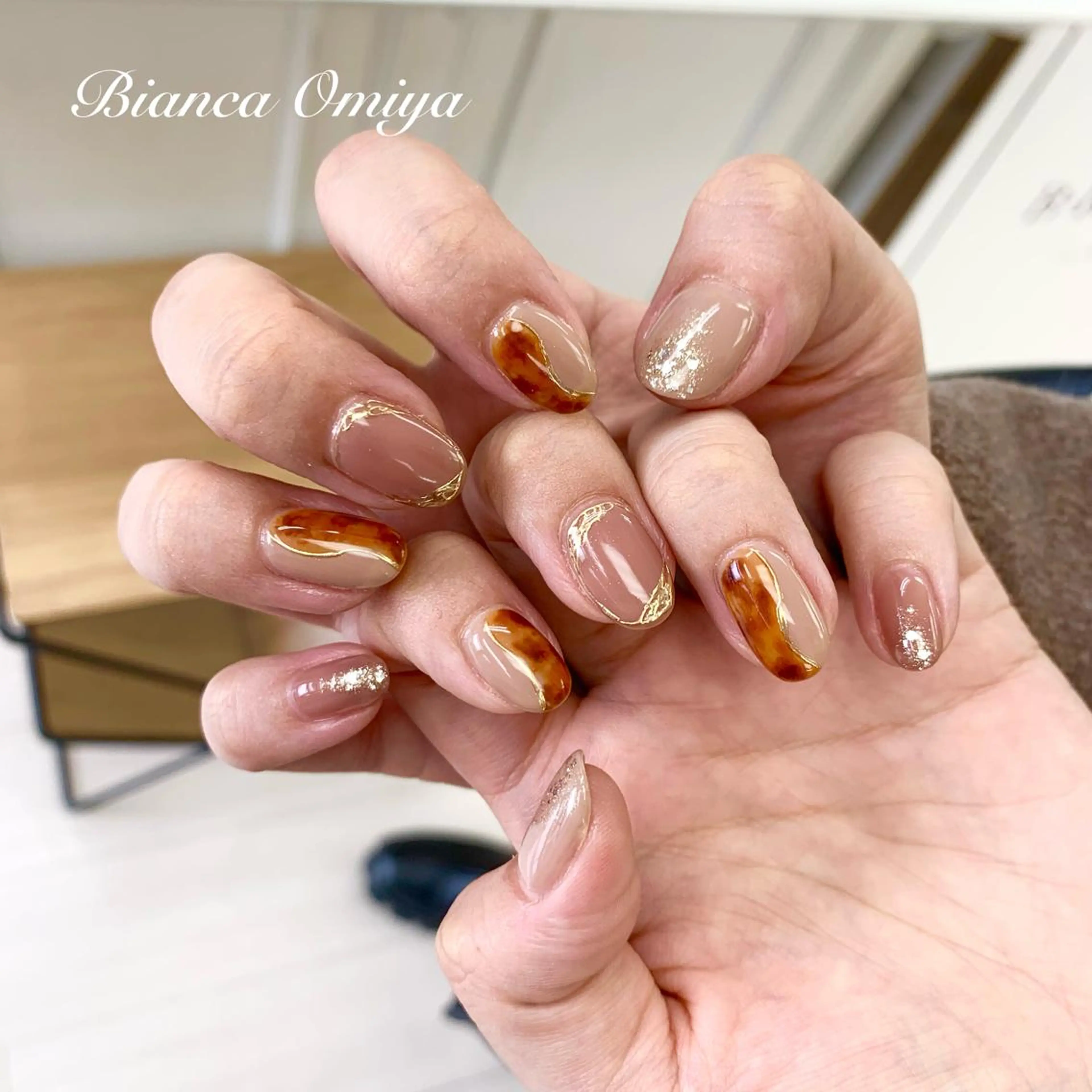 ネイル ハンドネイル ビアンカ大宮ネイル 店長 モリサワのネイルデザイン