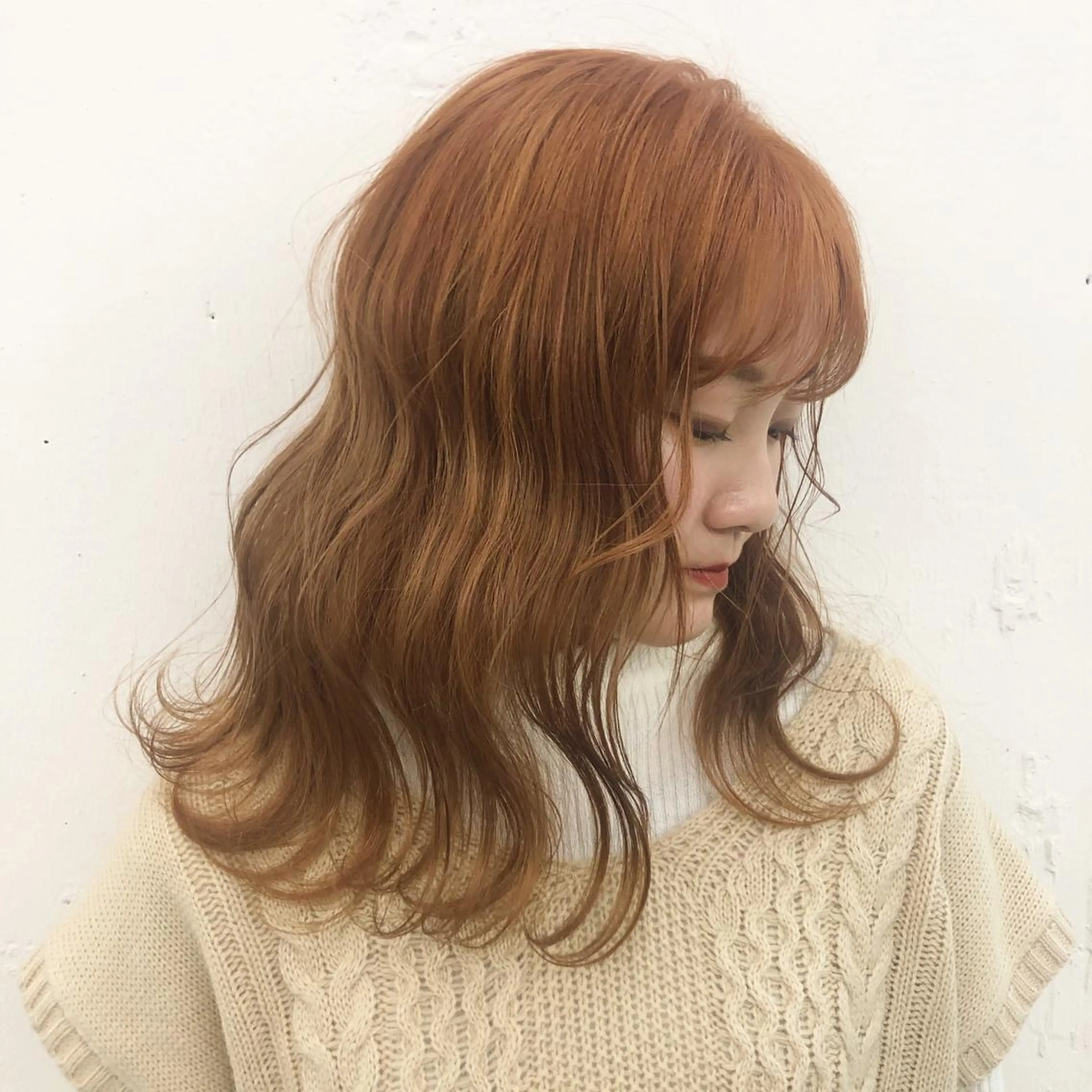 ロング カラーモデル募集 吉原佳穂💗のヘアスタイル