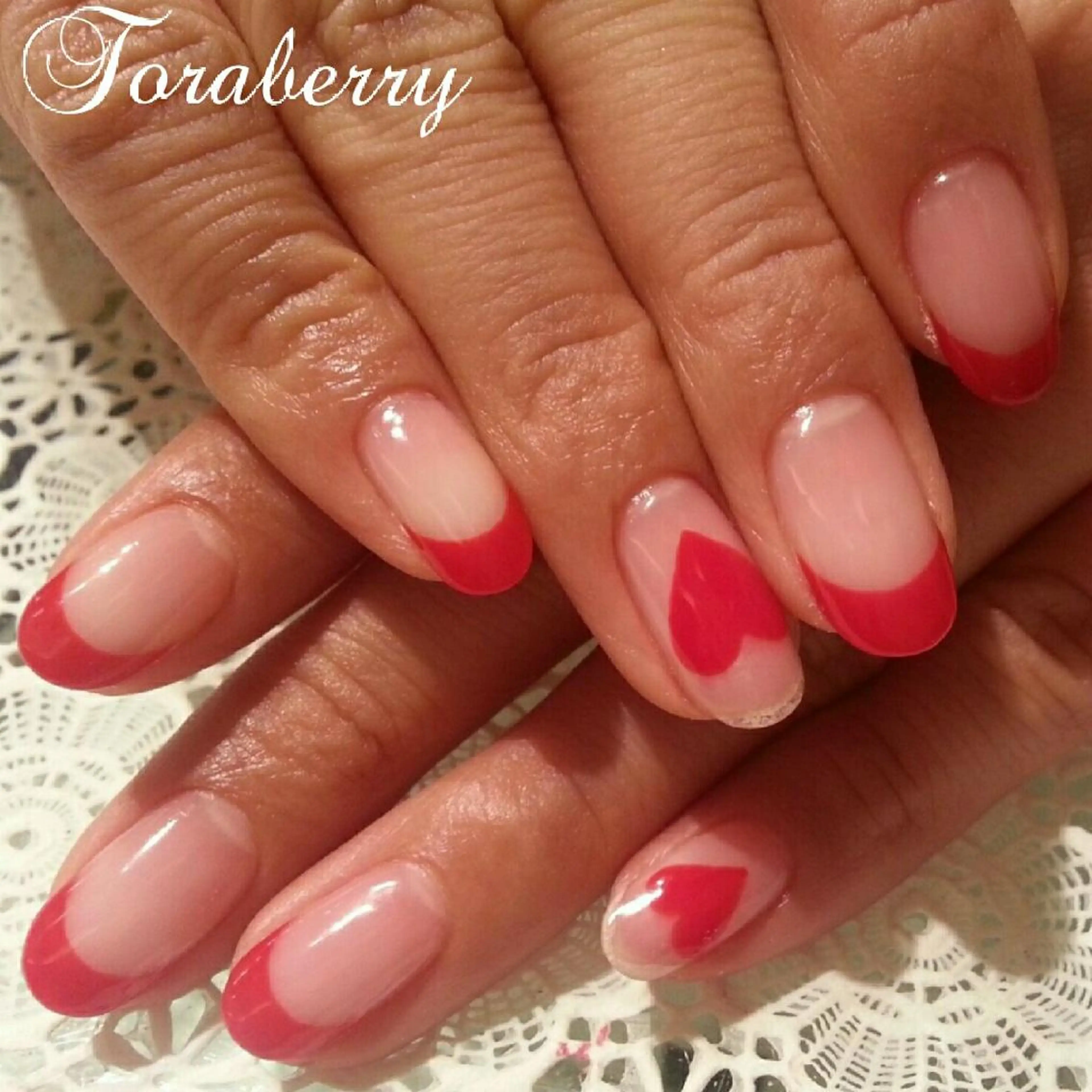 ネイル ハート ネイリスト なつみのネイルデザイン