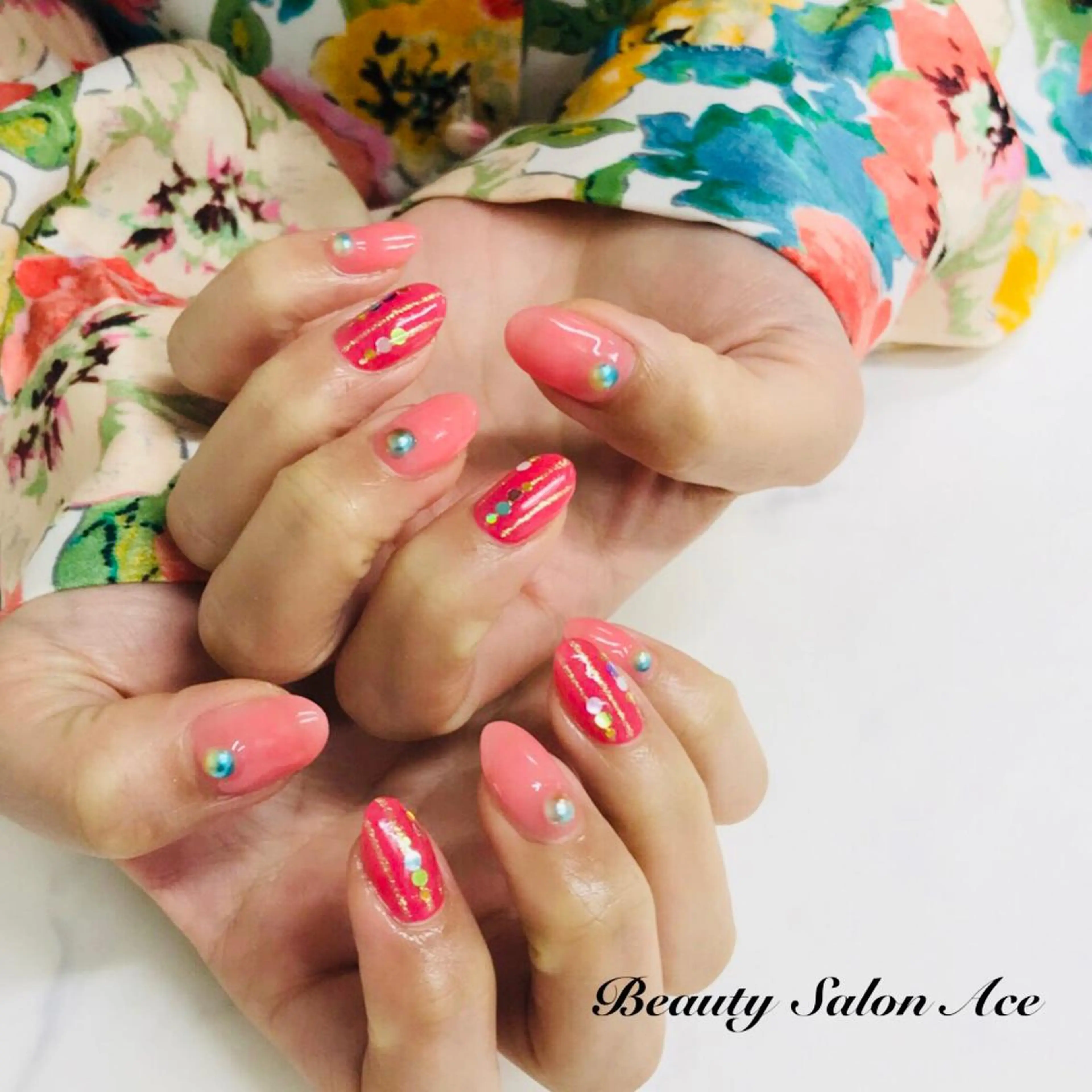 ネイル Beauty Salon Ace（ネイルサロン　エース）所属・池袋フィルイン Ace♡長さだしのネイルデザイン