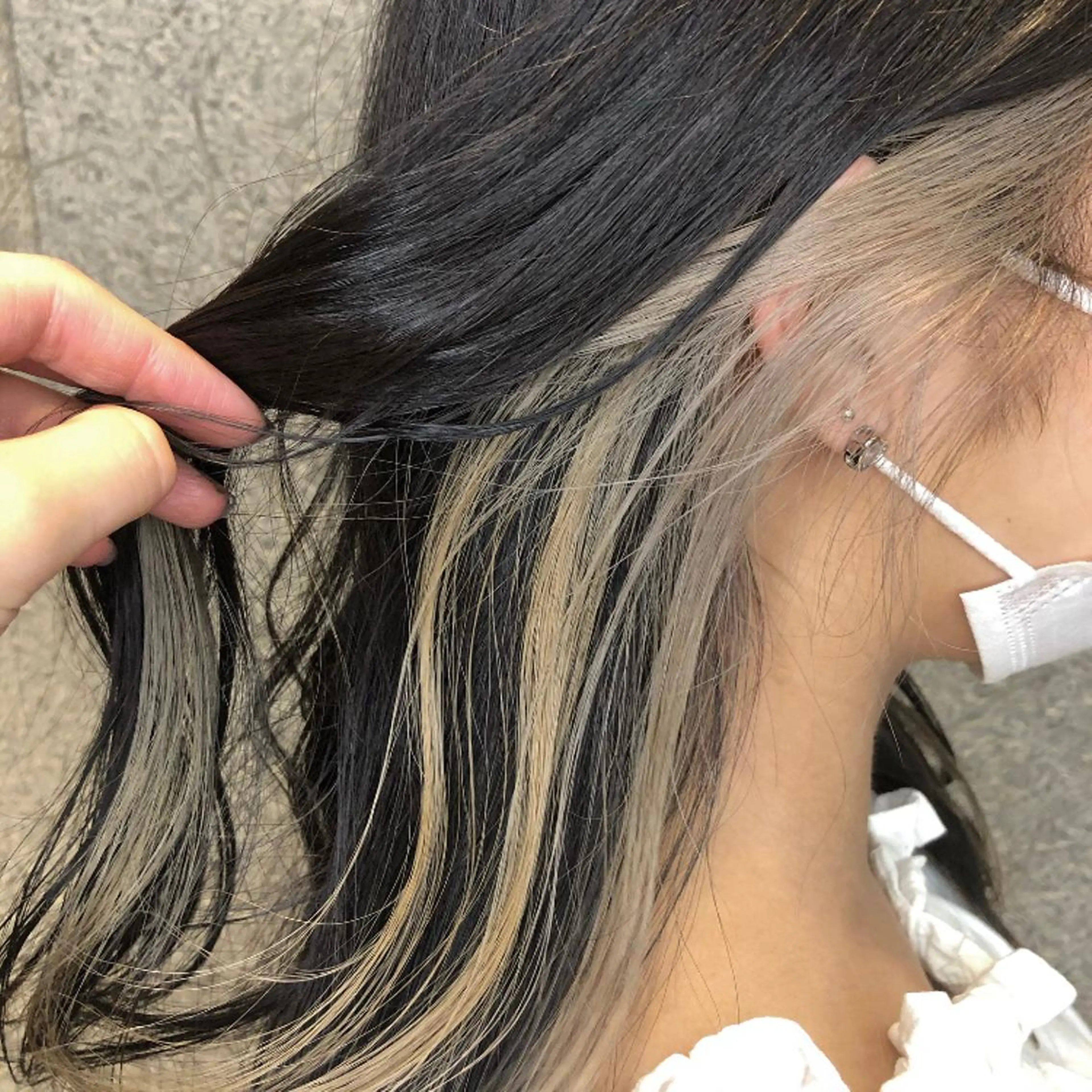 ロング カラー ヘアカラー トリートメント カトウ ユウカのヘアスタイル