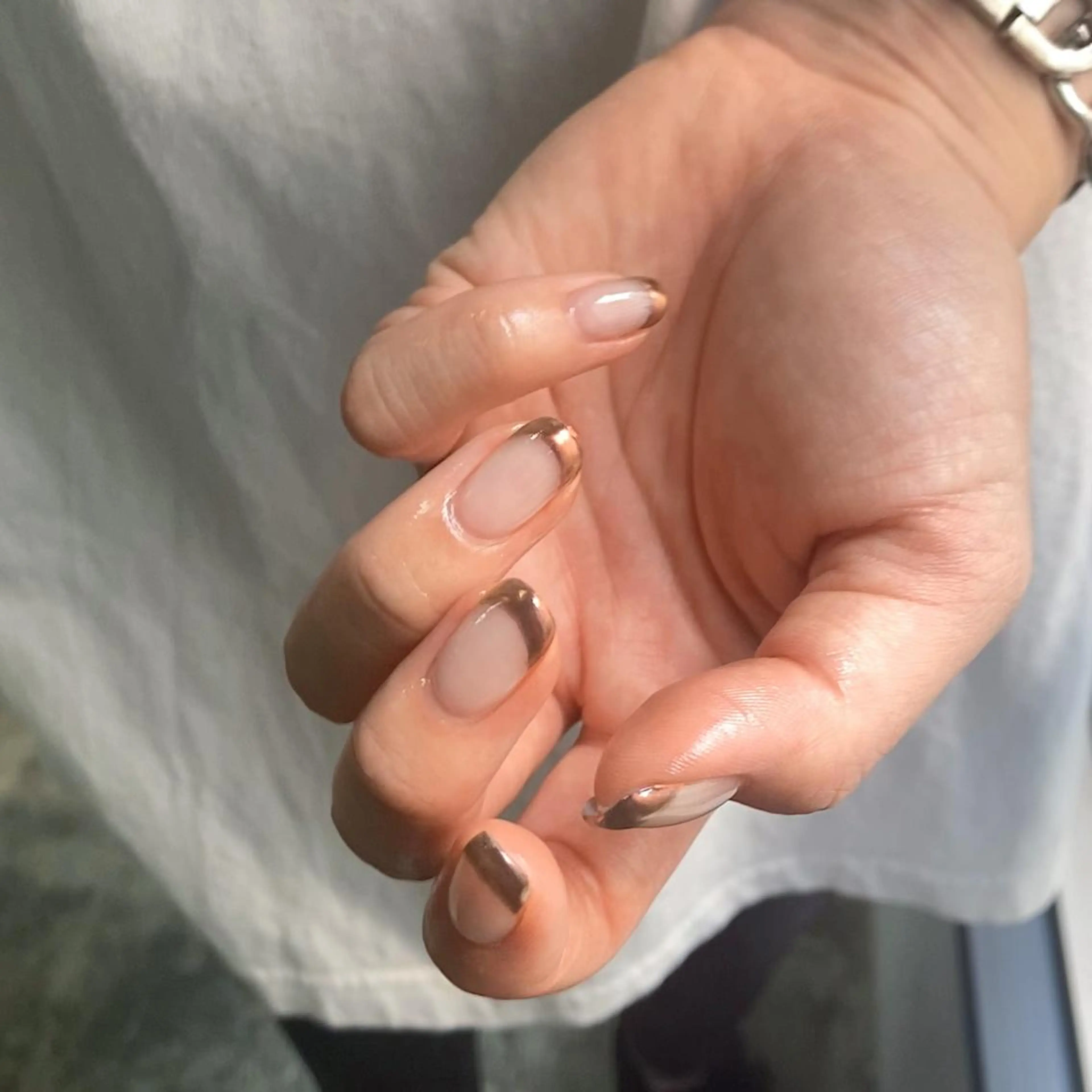 【 オフあり 】　フレンチ ネイル　　♡ミニモ限定価格⌇の写真