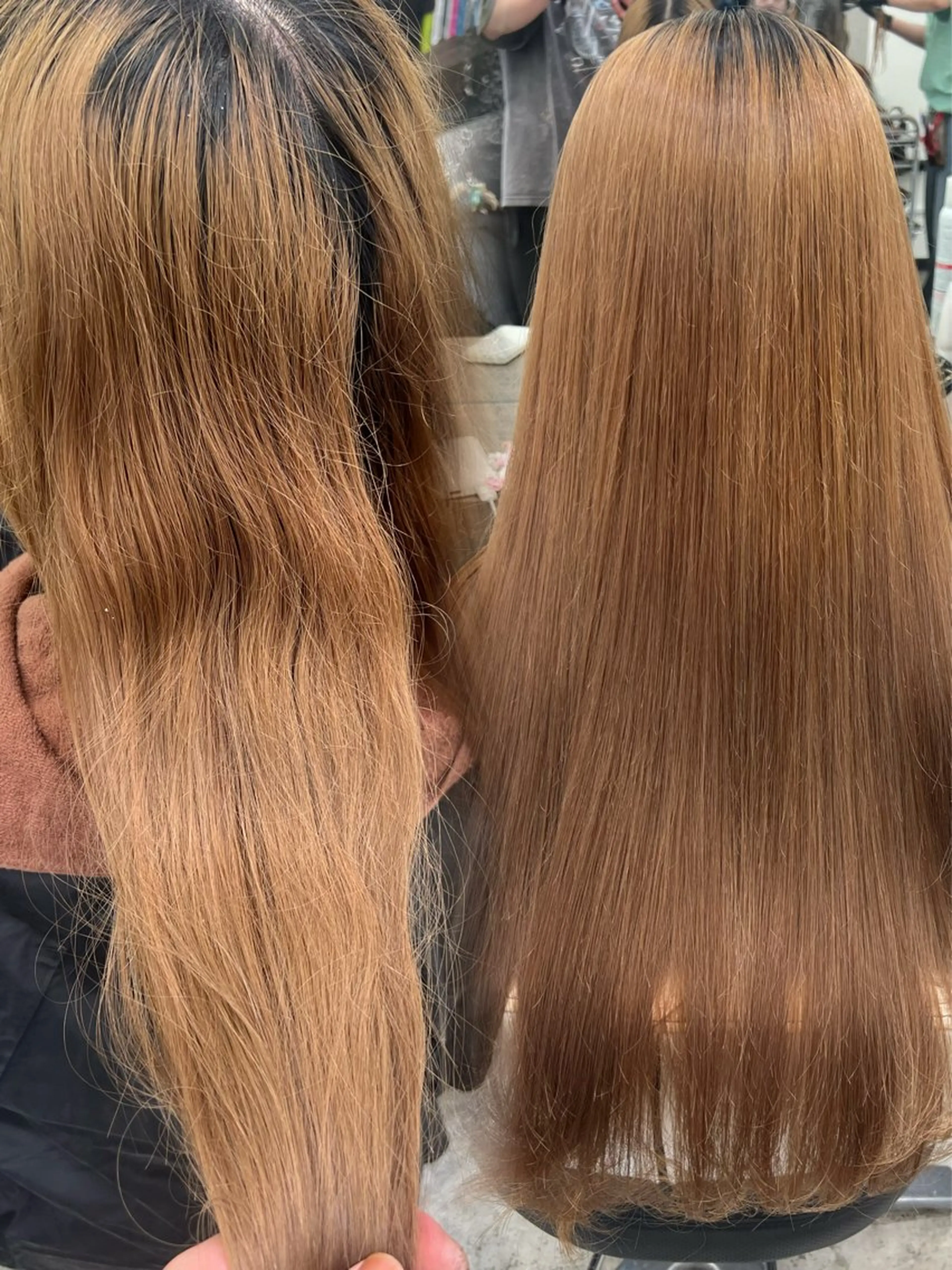 ロング カラー 縮毛矯正 ウルフ🐺/ボブ ハイトーン🌈/増田のヘアスタイル