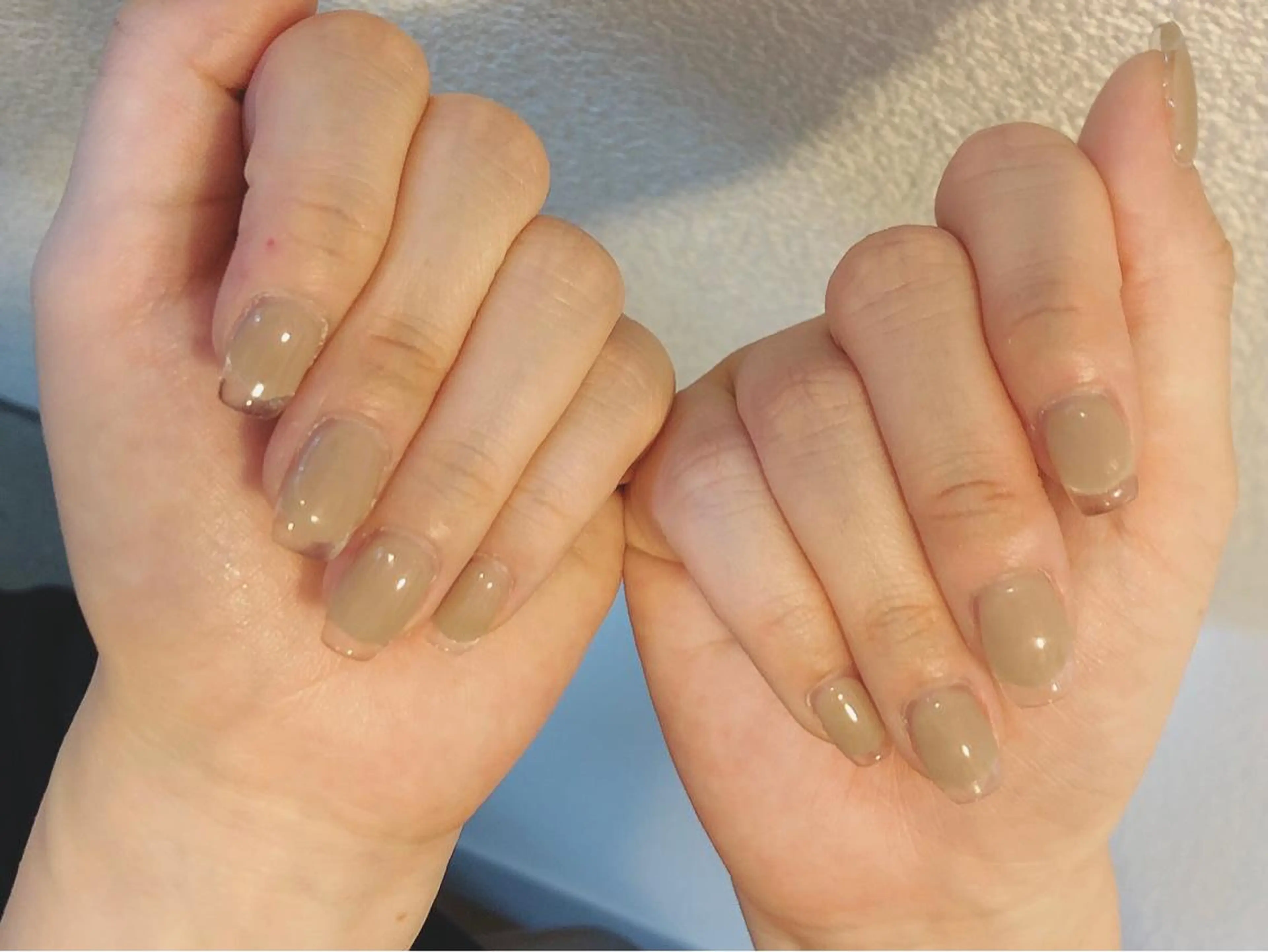 ネイル クリアネイル フレンチネイル kiki nail 二子玉川のネイルデザイン