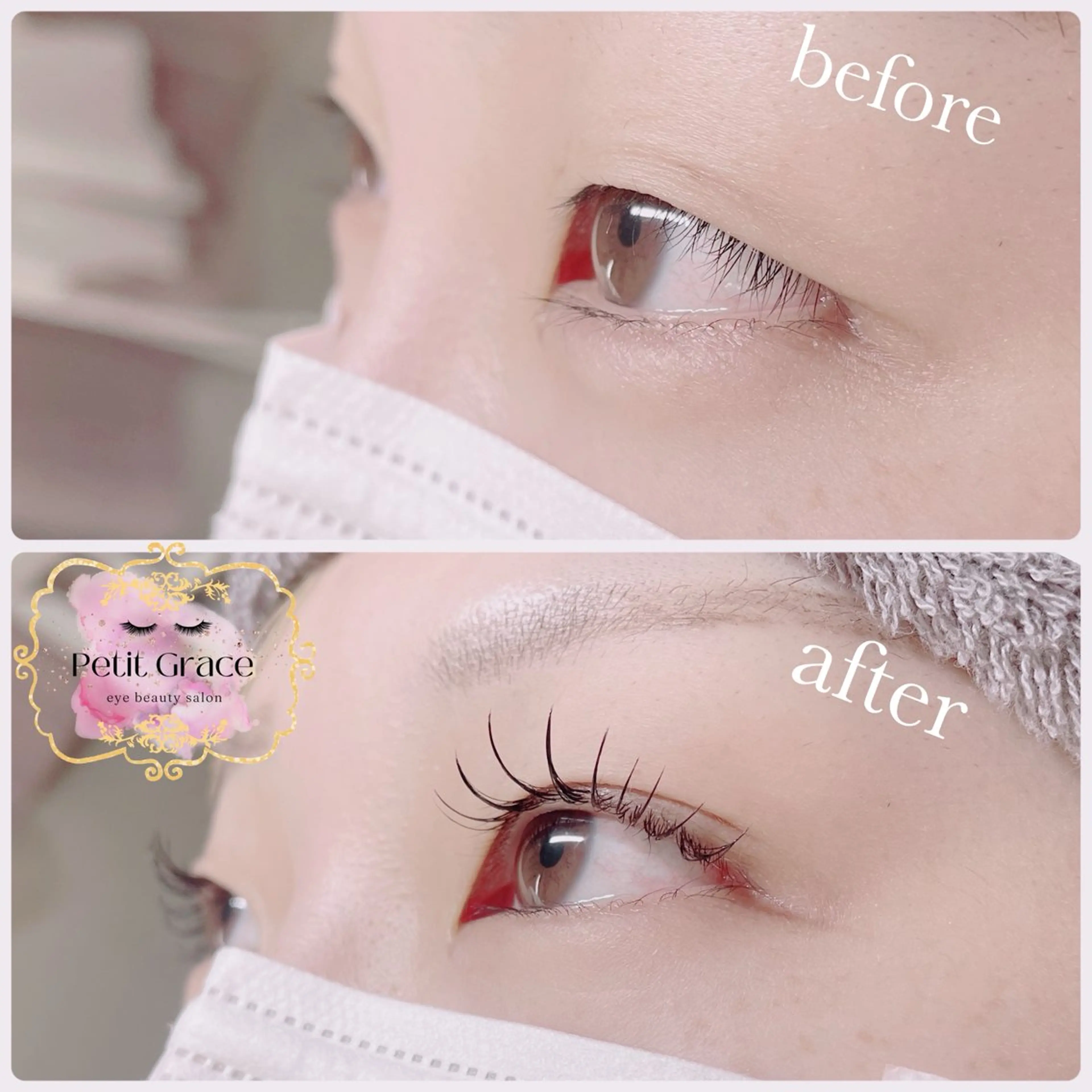 マツエク・マツパ フラットラッシュ Petit graceのマツエク・マツパデザイン