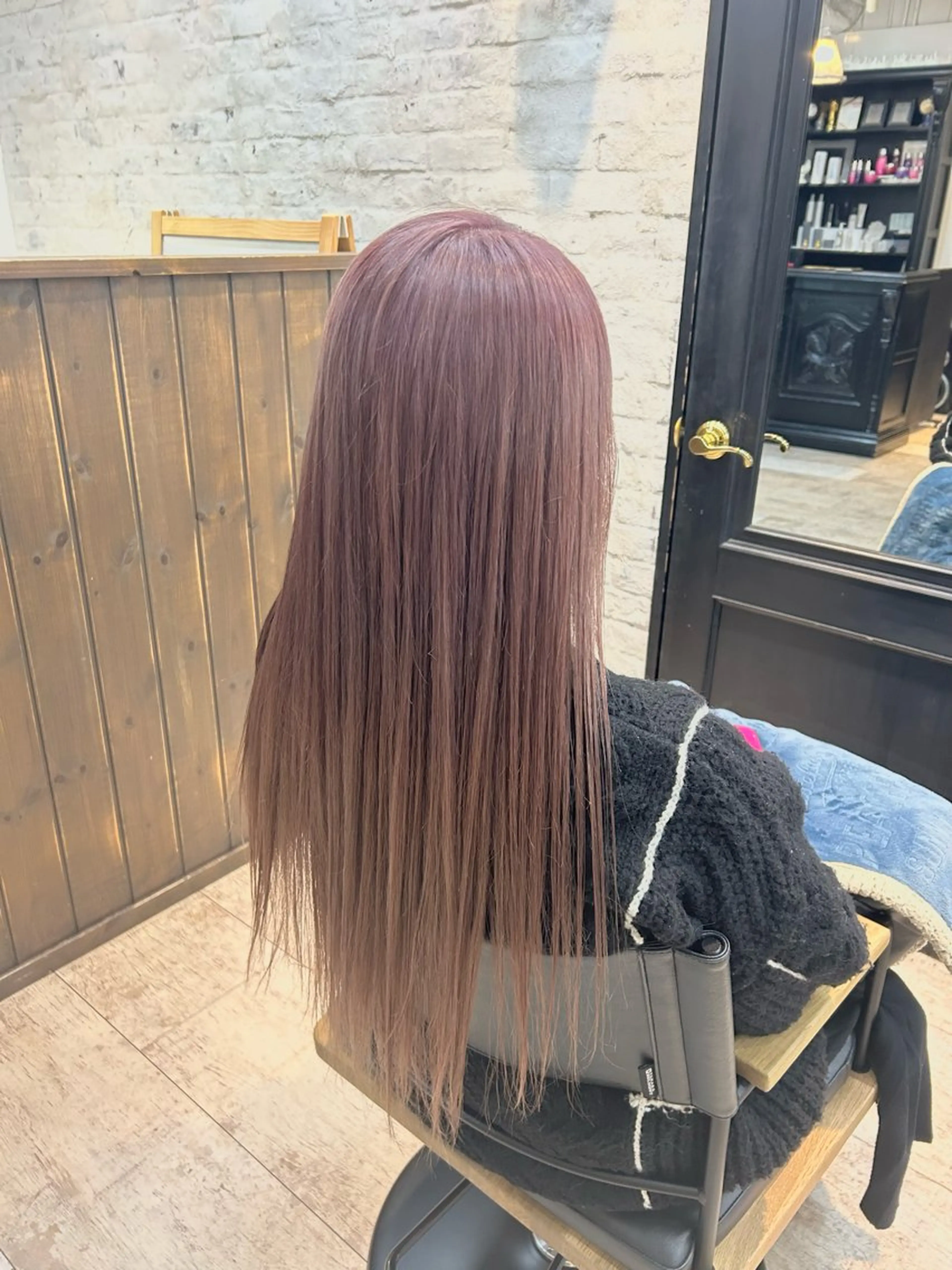 ロング カラー 林 美佑のヘアスタイル