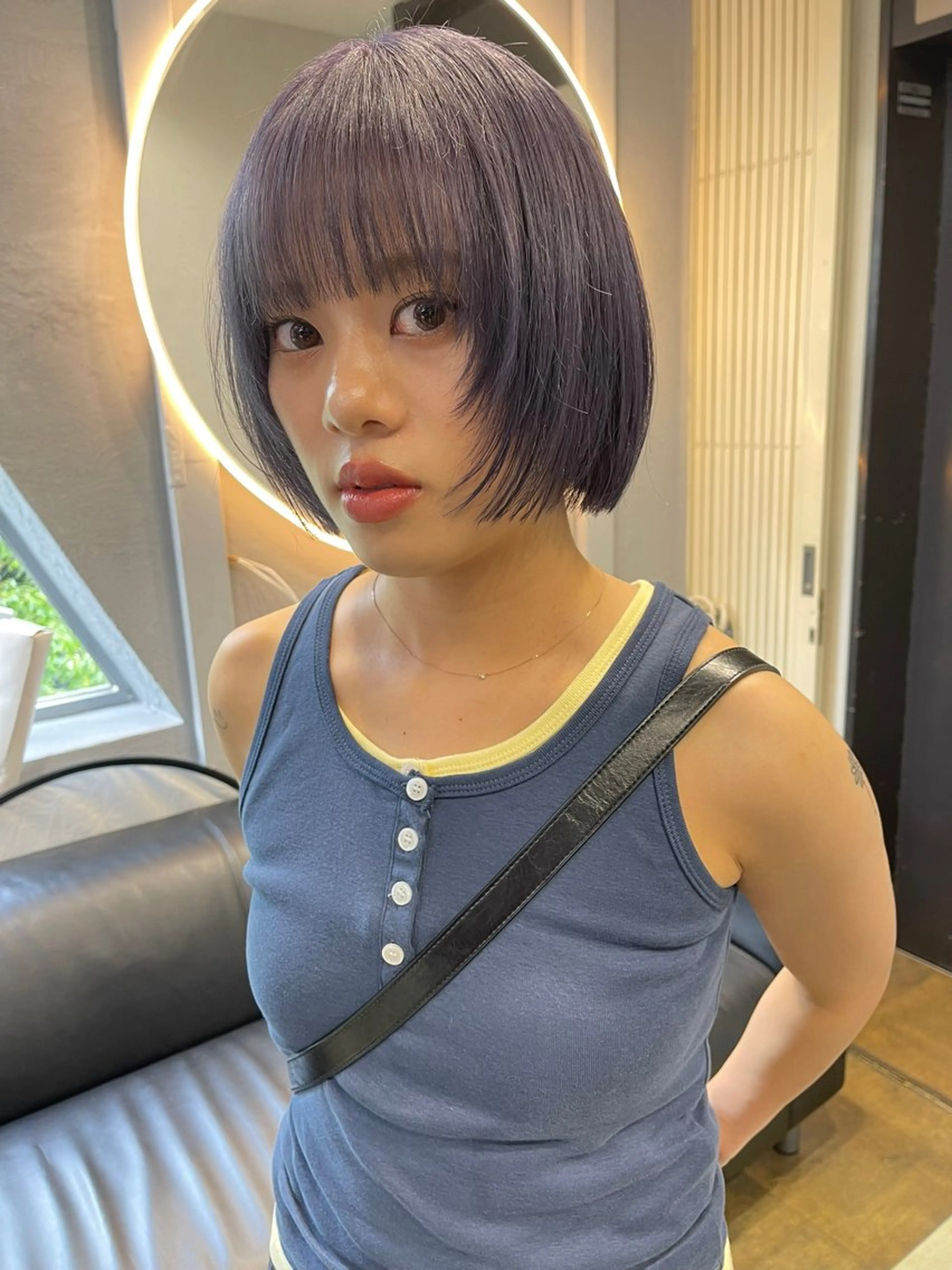 ショート カラー ベージュカラー ブリーチ ケアブリーチ デザインカラー ダブルカラー ヘアカラー トリートメント TATSUブリーチ/ ミルクティーベージュのヘアスタイル