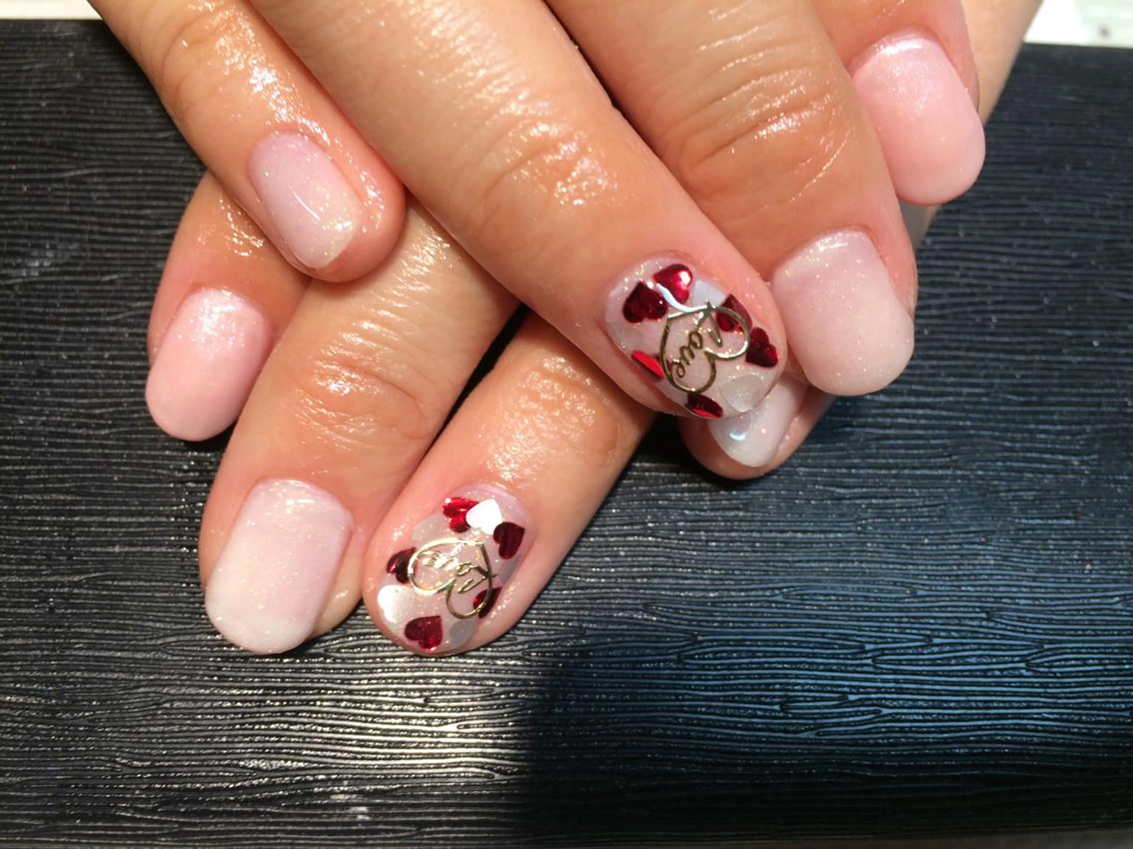 ネイル ハート 🎀1/14ご予約 ◎ 本田 知美🎀のネイルデザイン