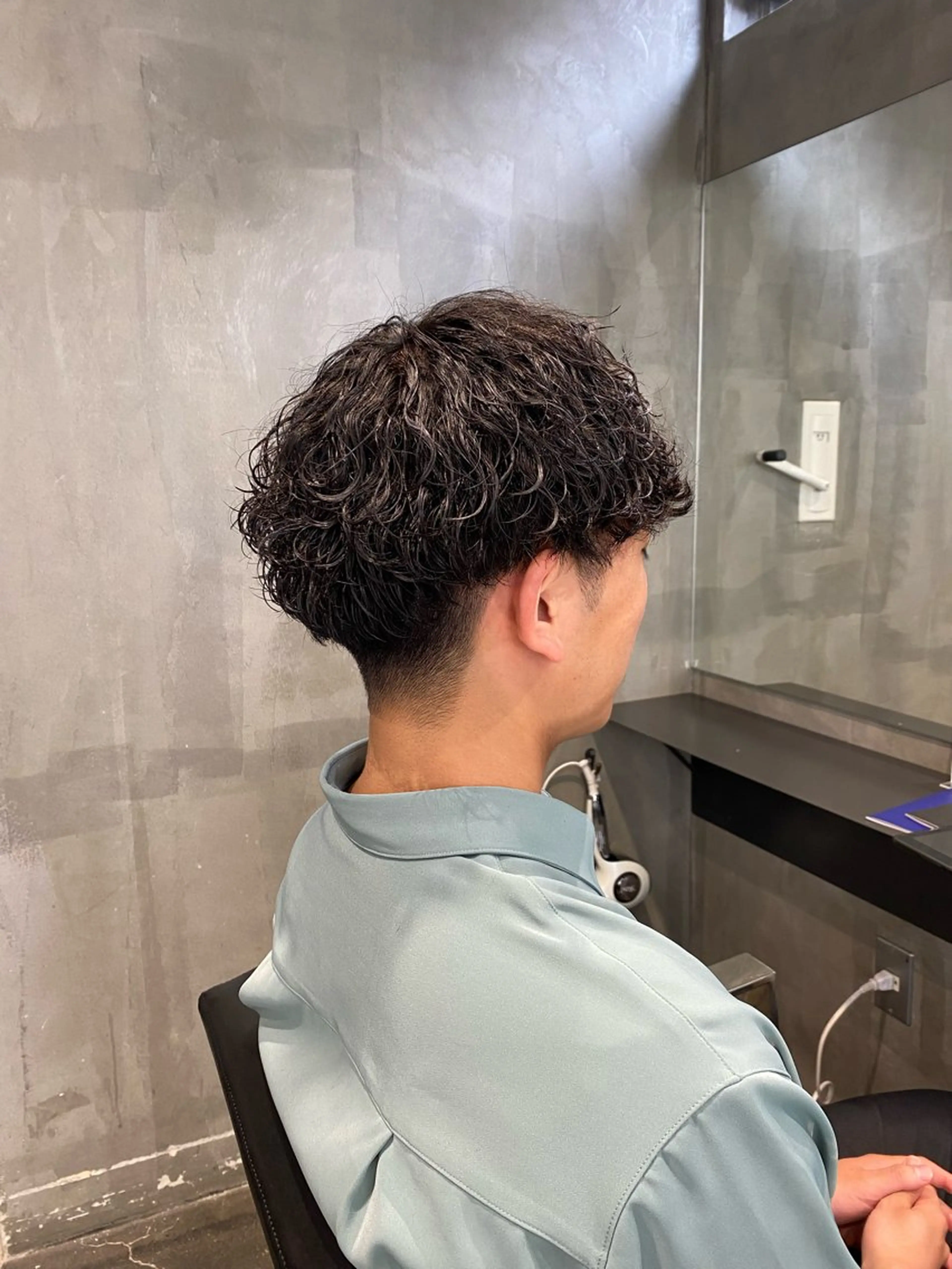 ショート パーマ メンズ カット パーマ Agu hair lore沼館店所属・八戸パーマ/メンズパ ーマ/シンゴ。のヘアスタイル