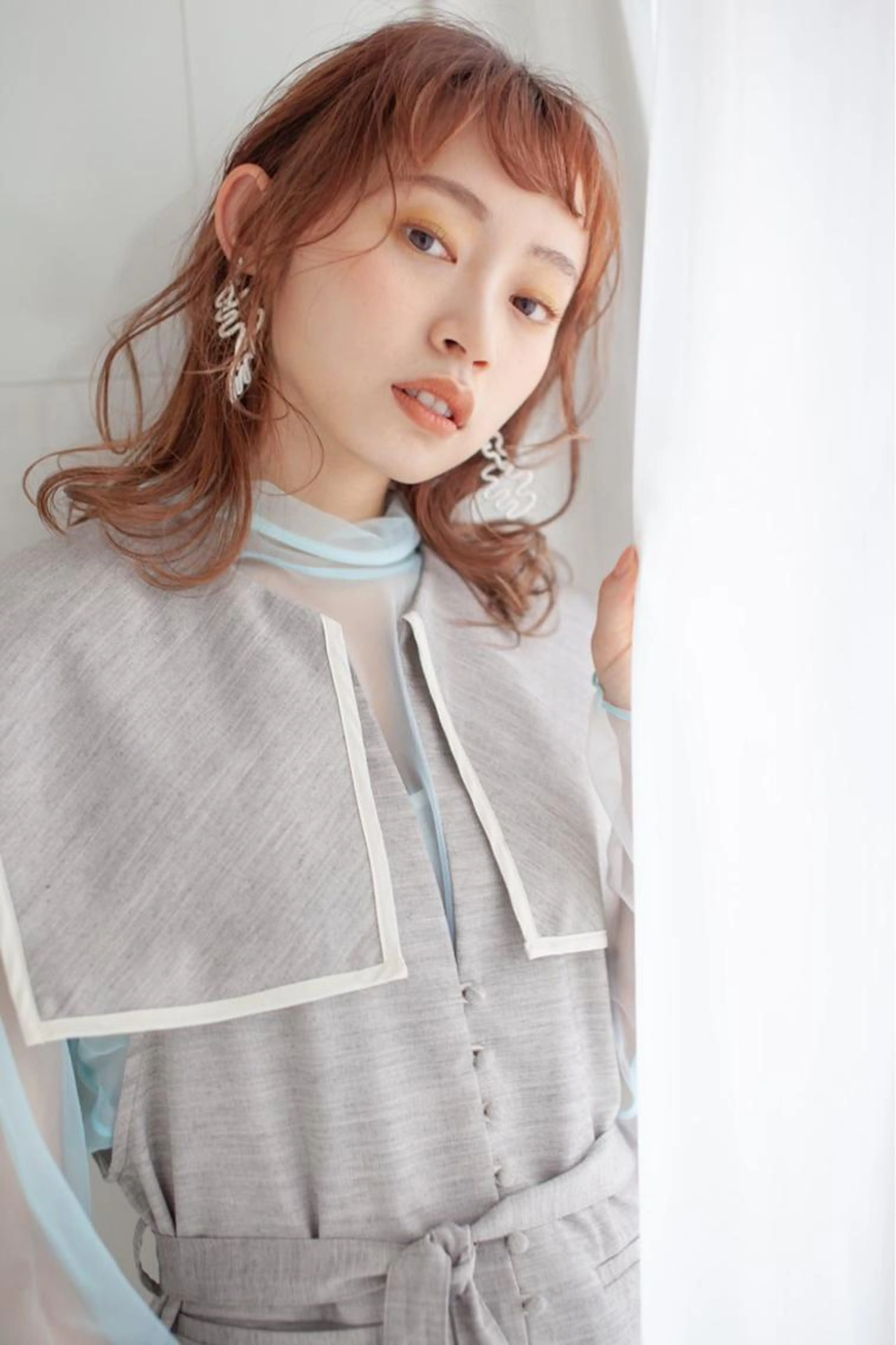 似合わせカット✨小顔効果大‼️✂️➕ニュアンスカラー➕ツルツル✨✨✨トリートメント(髪質で変えます)の写真