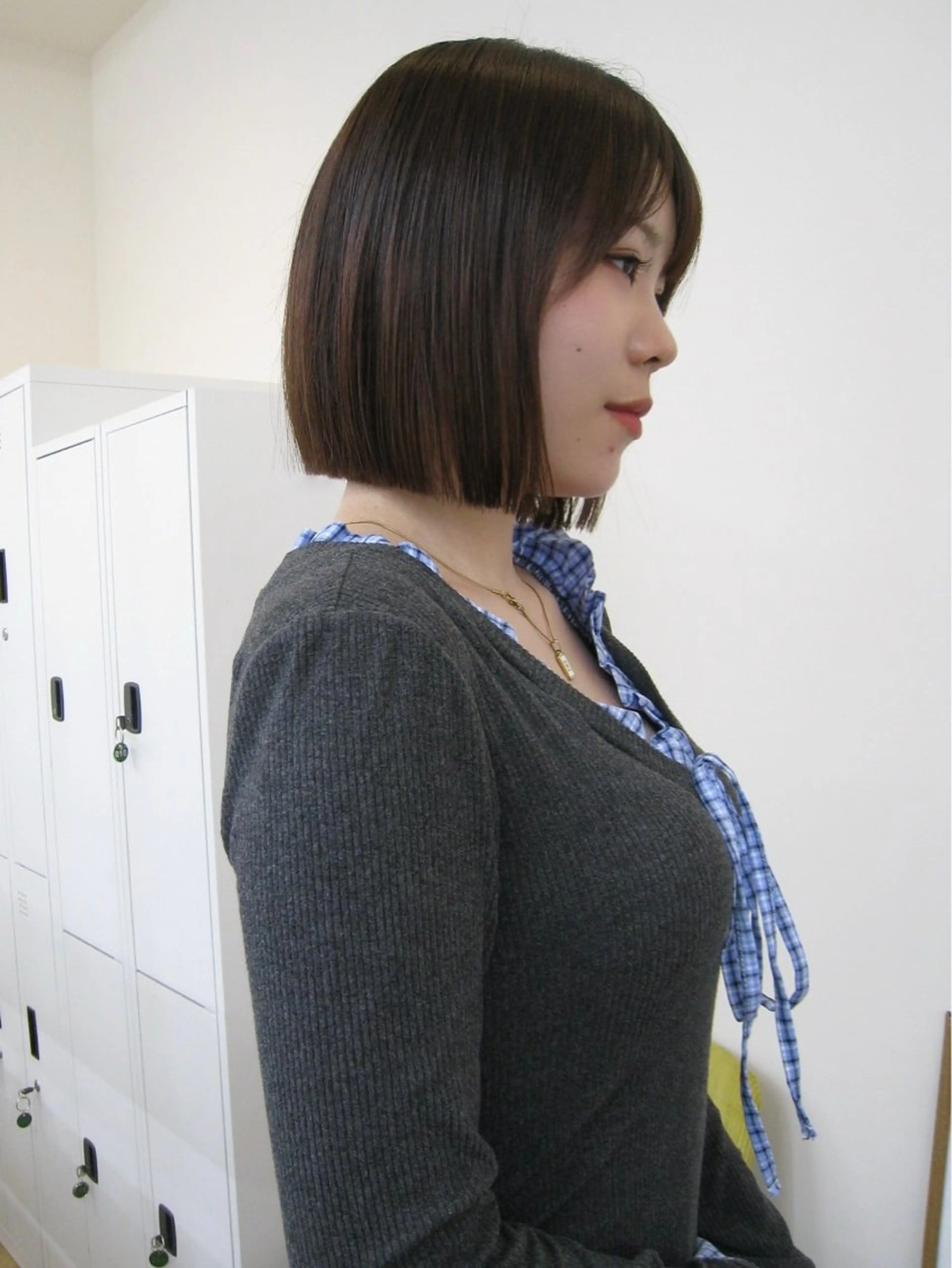 ミディアム ボブ ボブカットモデル/パ ーマ/harunaのヘアスタイル