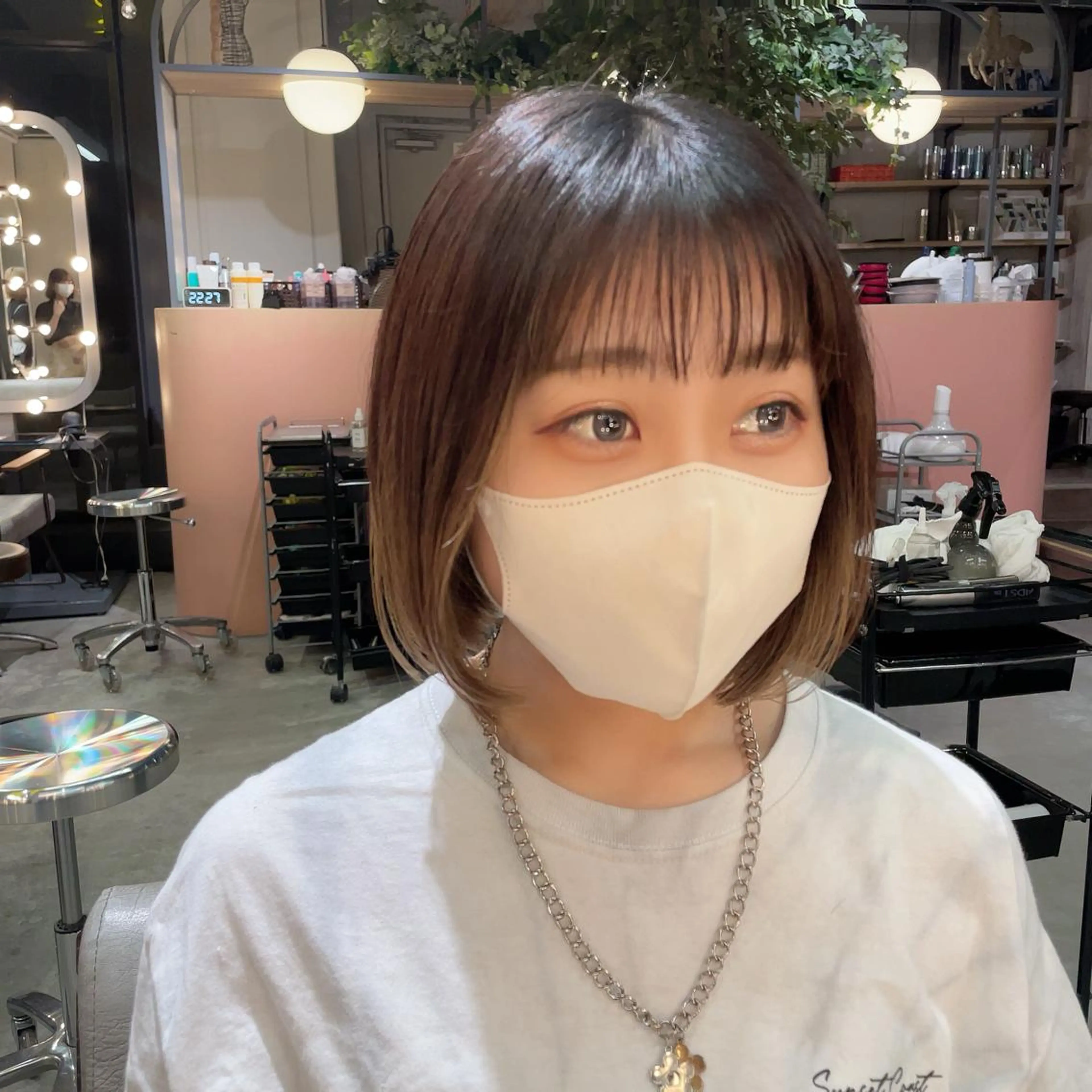 ショート カラー 美髪形成💎縮毛矯正 顔レイヤー松尾　幸樹のヘアスタイル