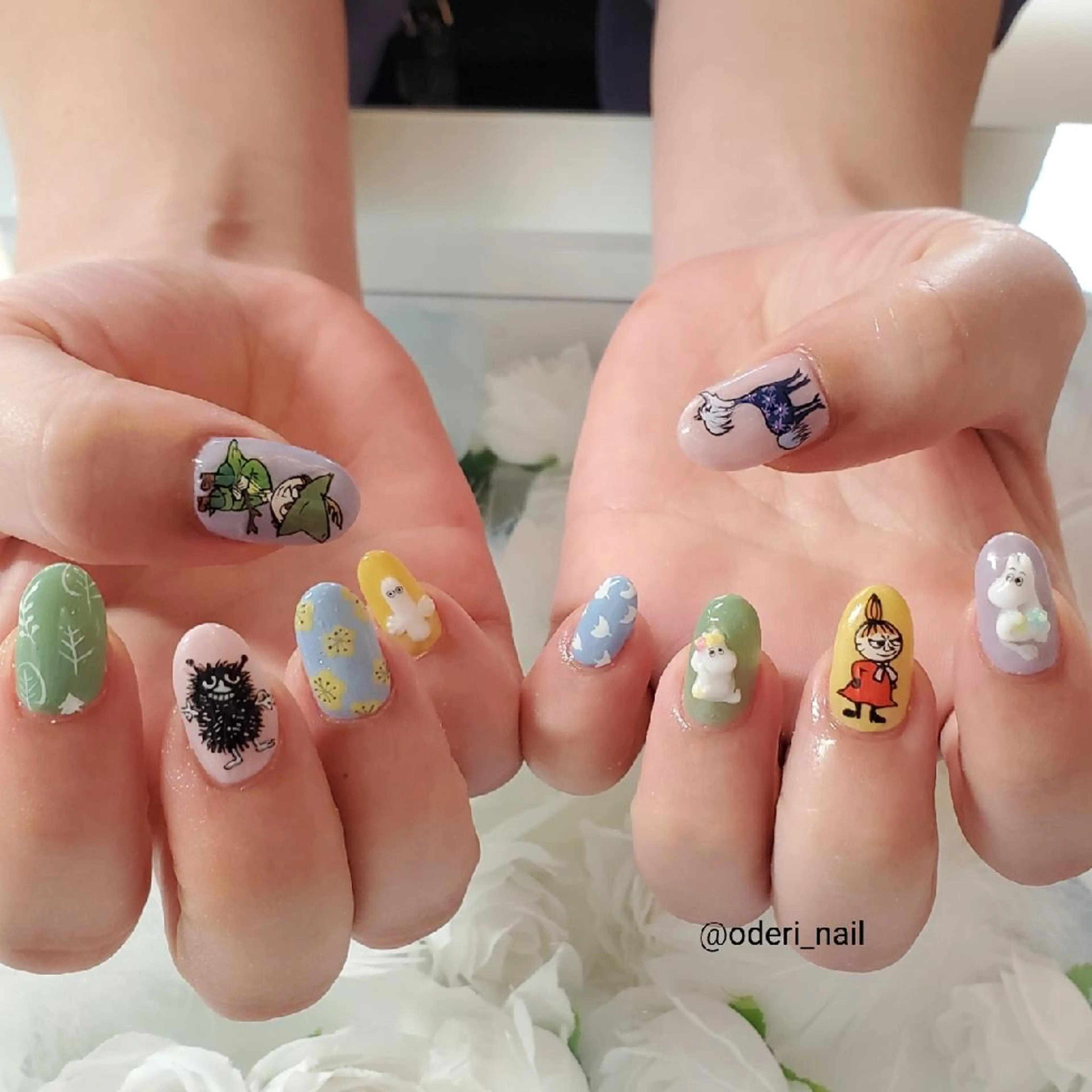 ネイル アートネイル ジェルネイル おで@ oderi_nailのネイルデザイン
