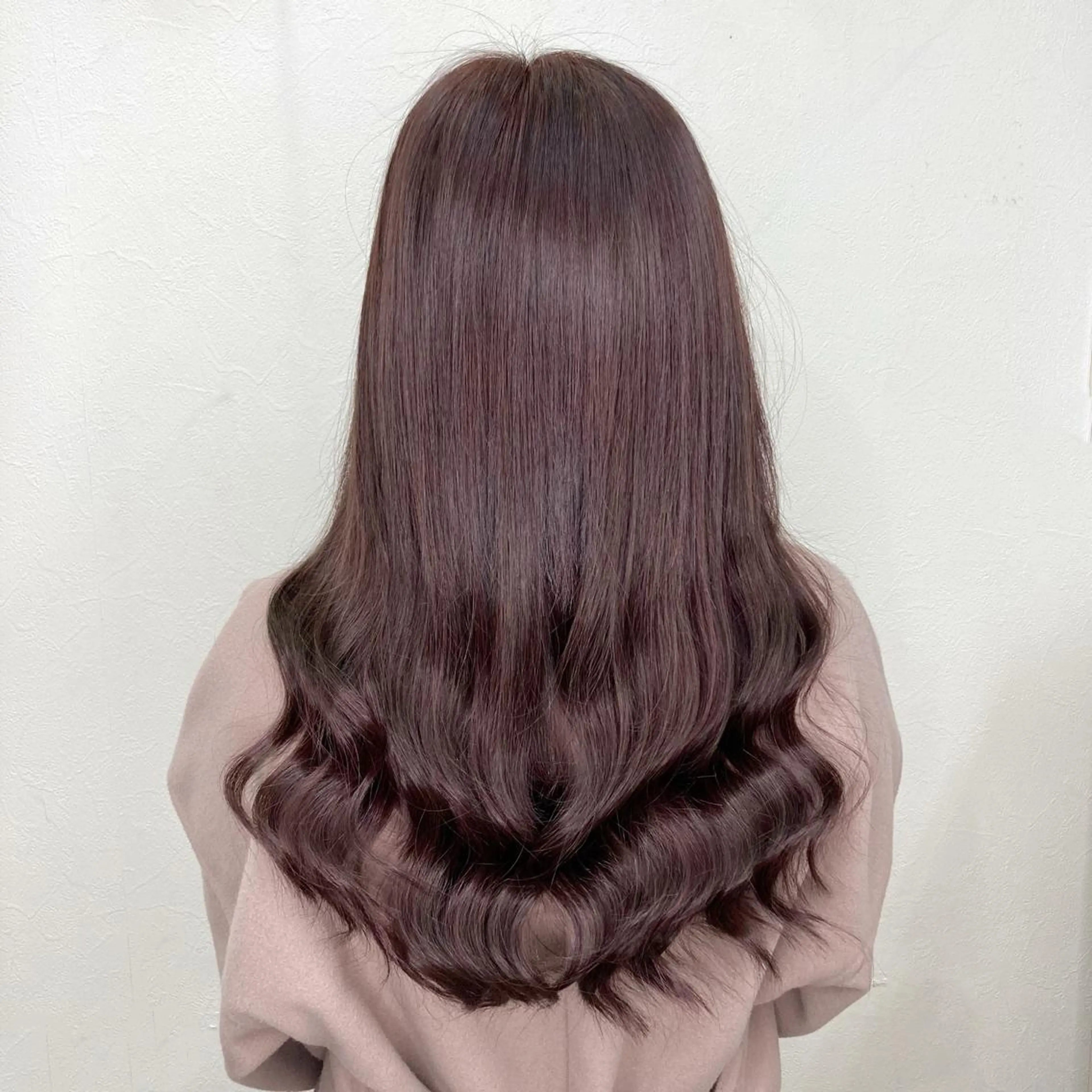 セミロング カラー ブラウンカラー ピンクカラー ピンクブラウン エクステ KEISUKE🐶 ブリーチ/エクステのヘアスタイル