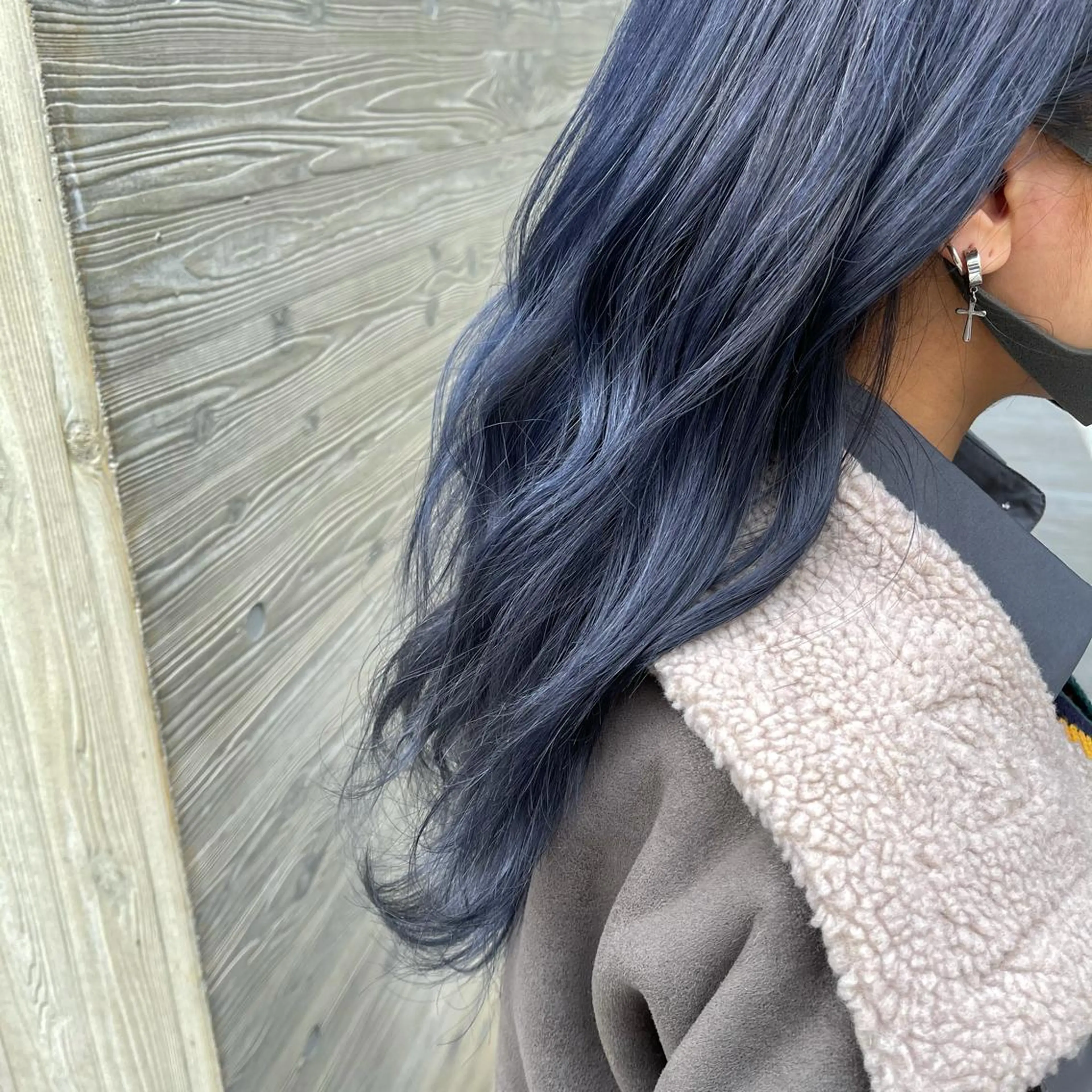 ロング カラー ブリーチ ブルーカラー 📍葛西りんたろう/ ENVのヘアスタイル