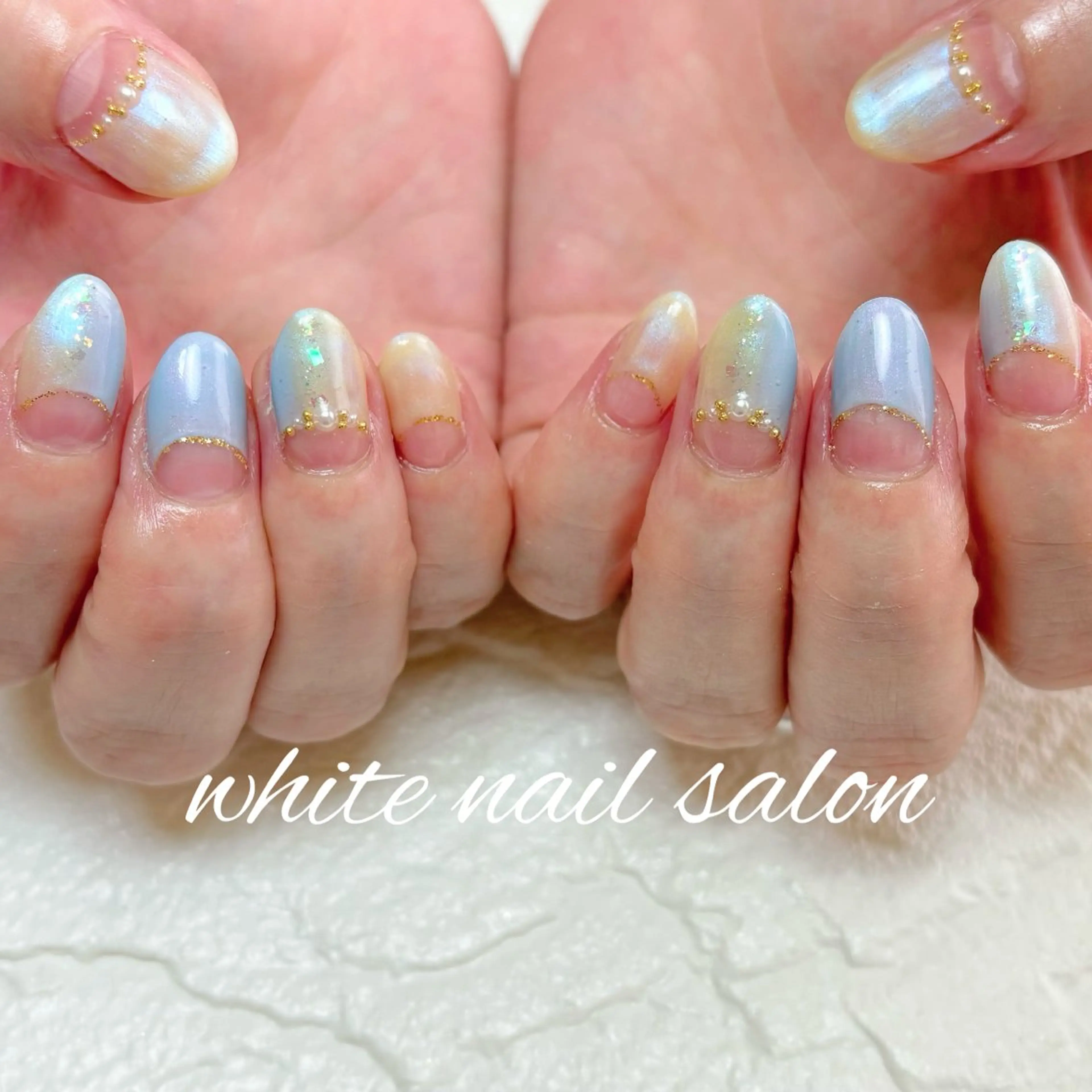 ネイル ホワイト ハンドネイル white nail salonのネイルデザイン
