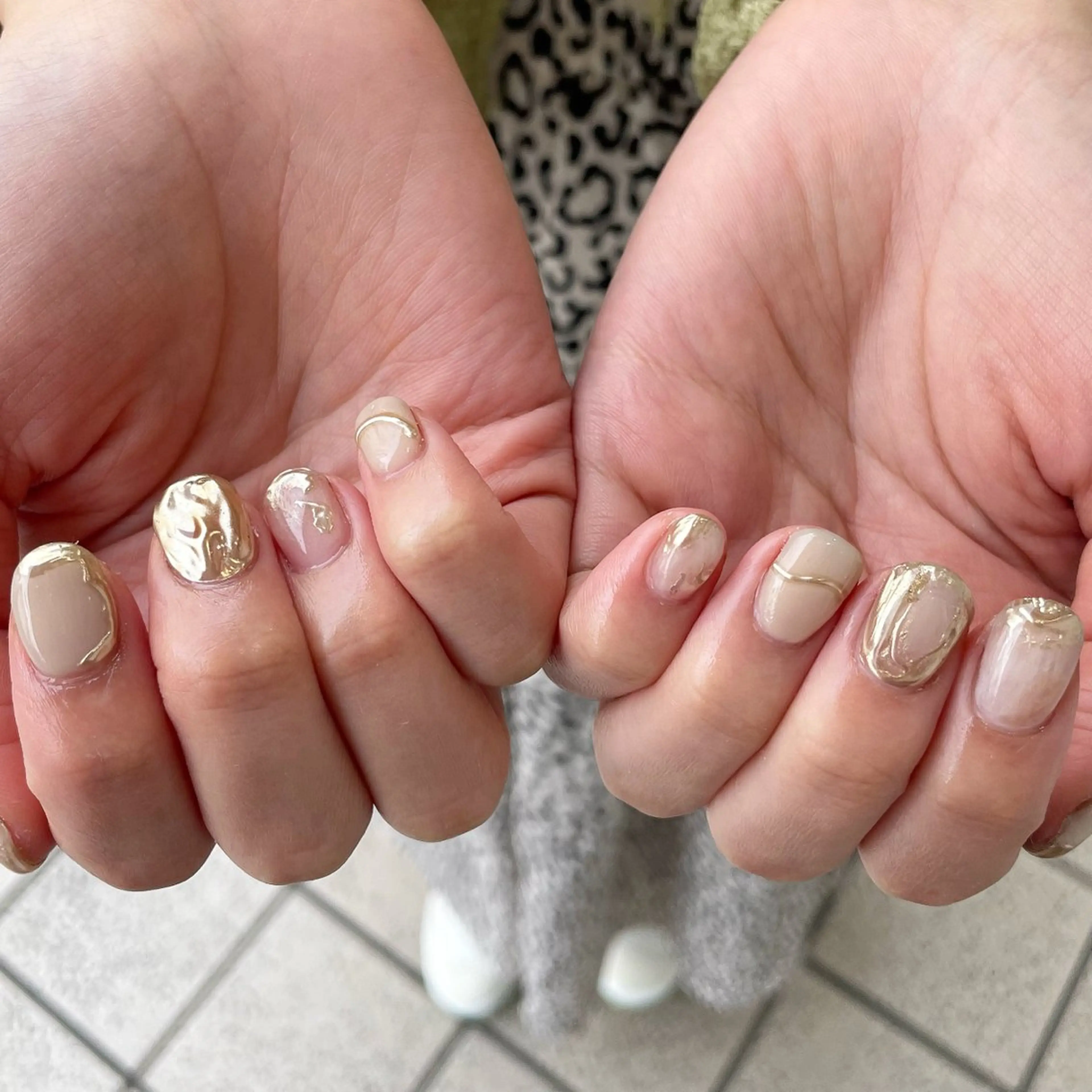 ネイル ミラーネイル ニュアンスネイル ハンドネイル Bianca川越西口 KITAZAKI🫧のネイルデザイン