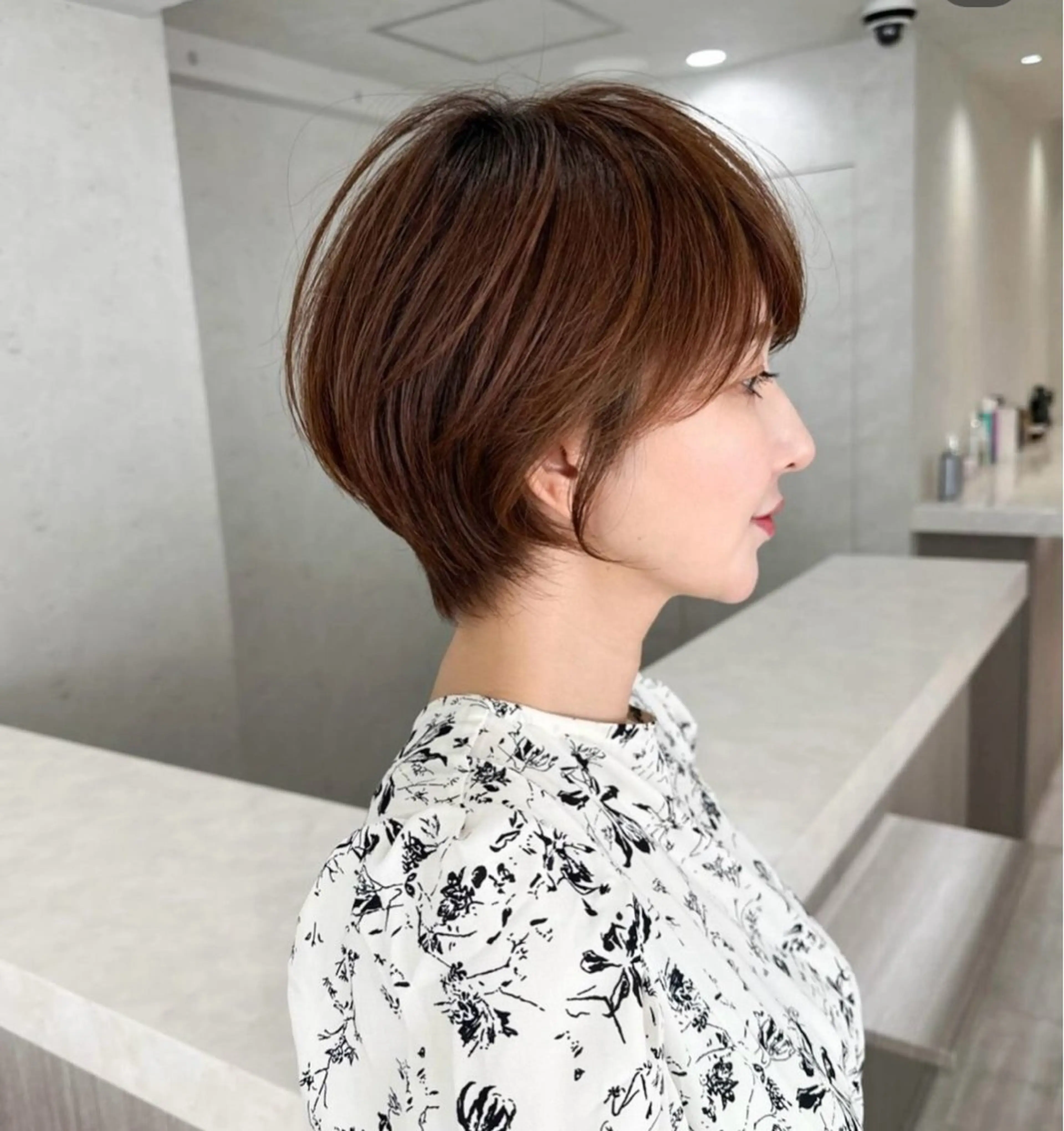 ショート 透明感カラー ふうか　渋谷のヘアスタイル