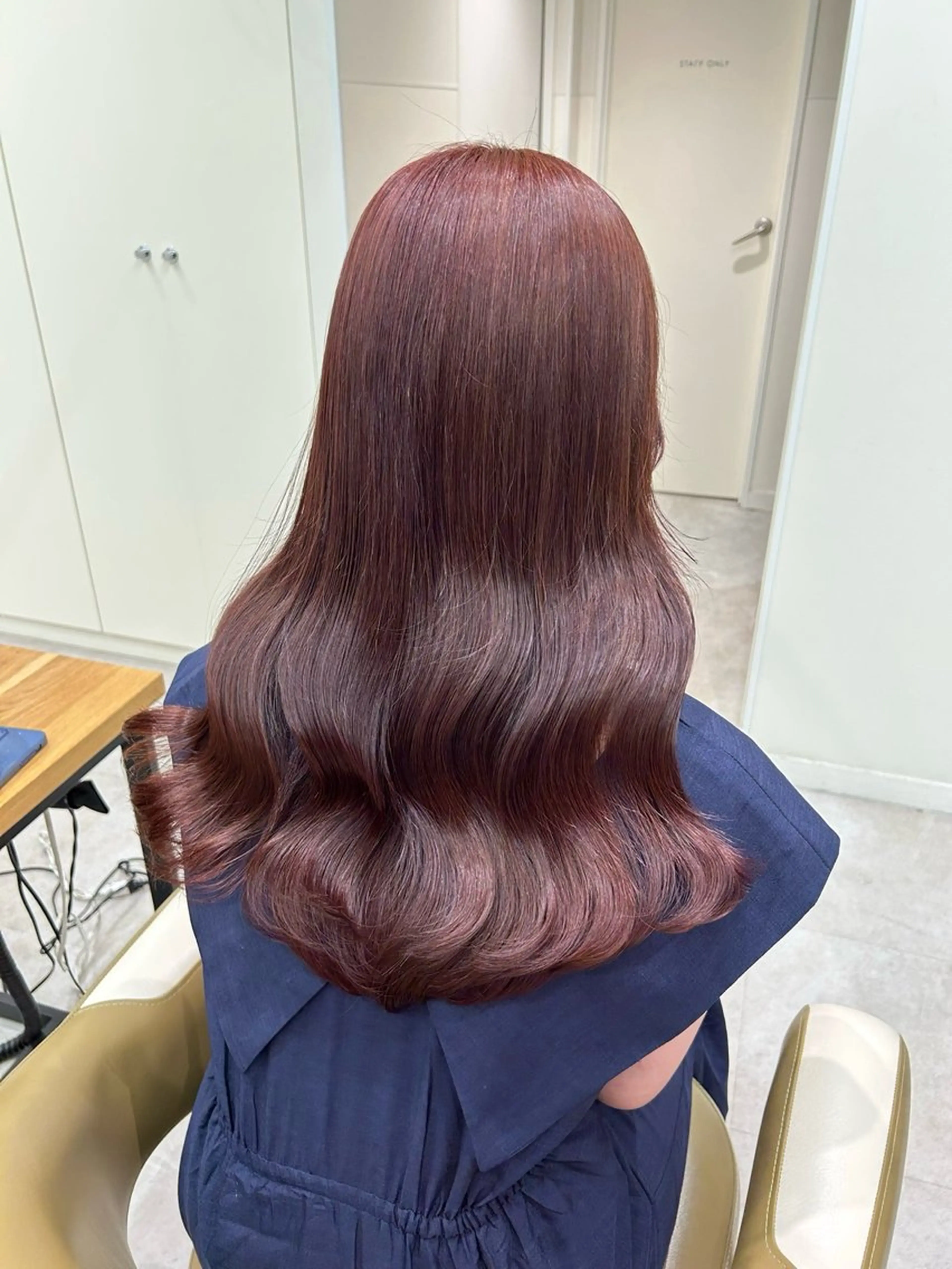 ロング ブリーチなしWカラー 暖色カラー/mayuのヘアスタイル