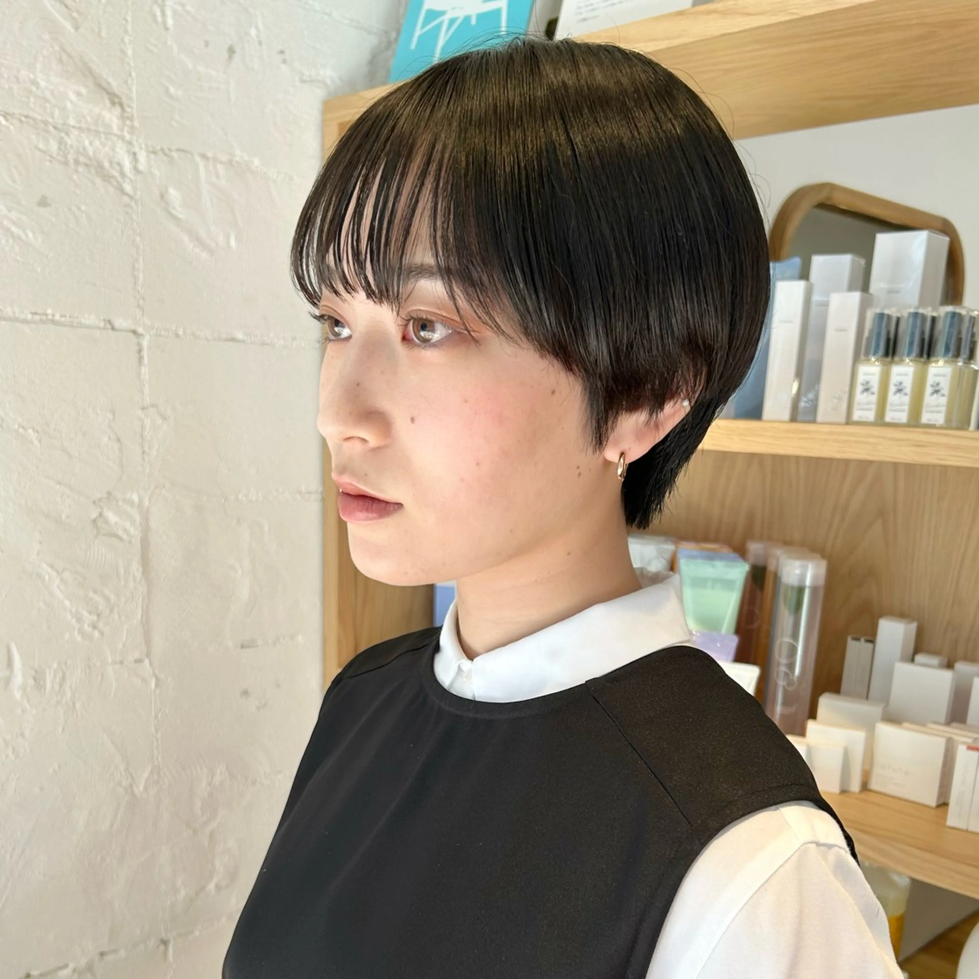 ショート カット トリートメント 松本 陸丸みショートのヘアスタイル