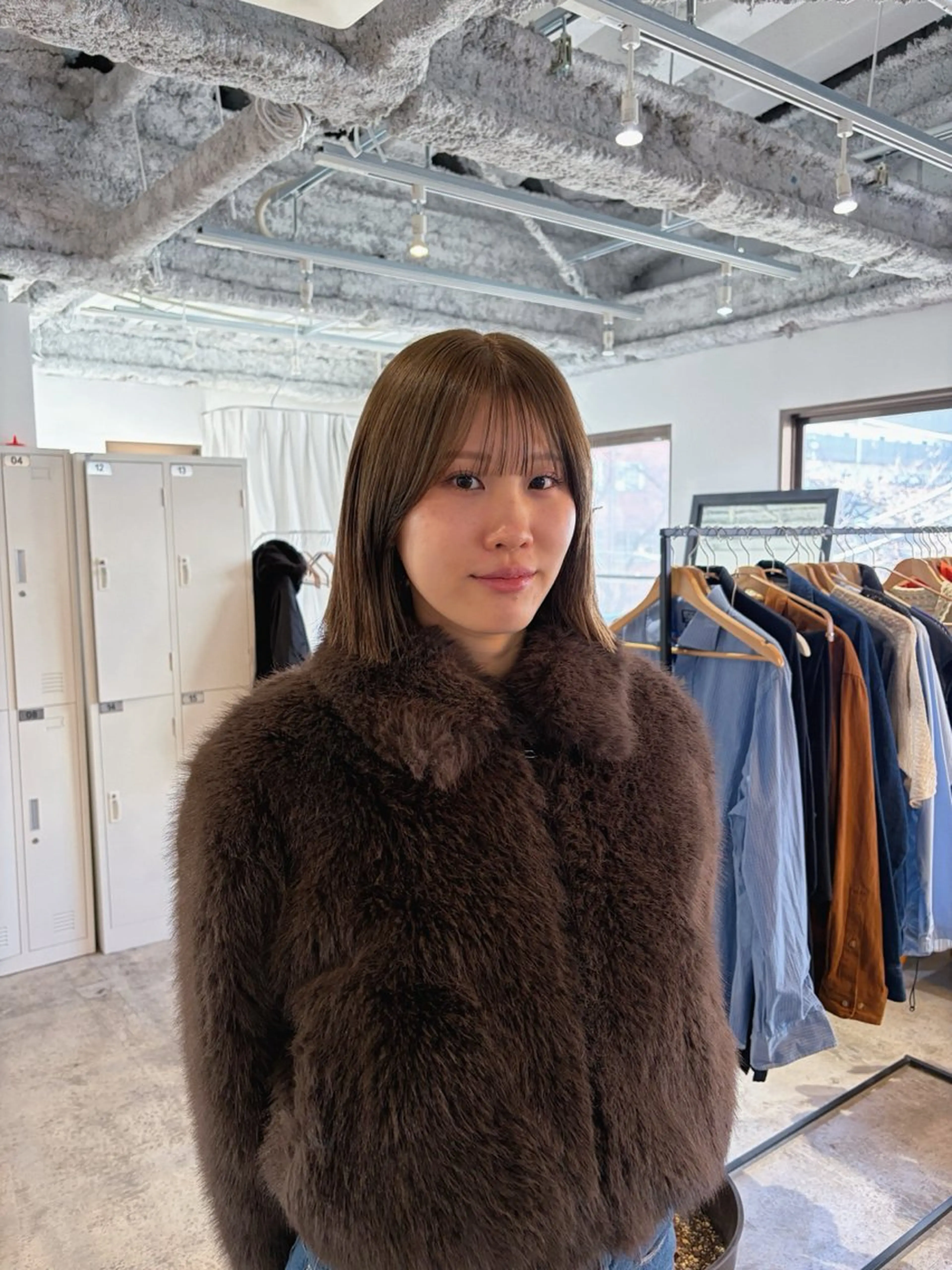 ミディアム ヘアカラー 🧣misaki 透明感カラー🧣のヘアスタイル