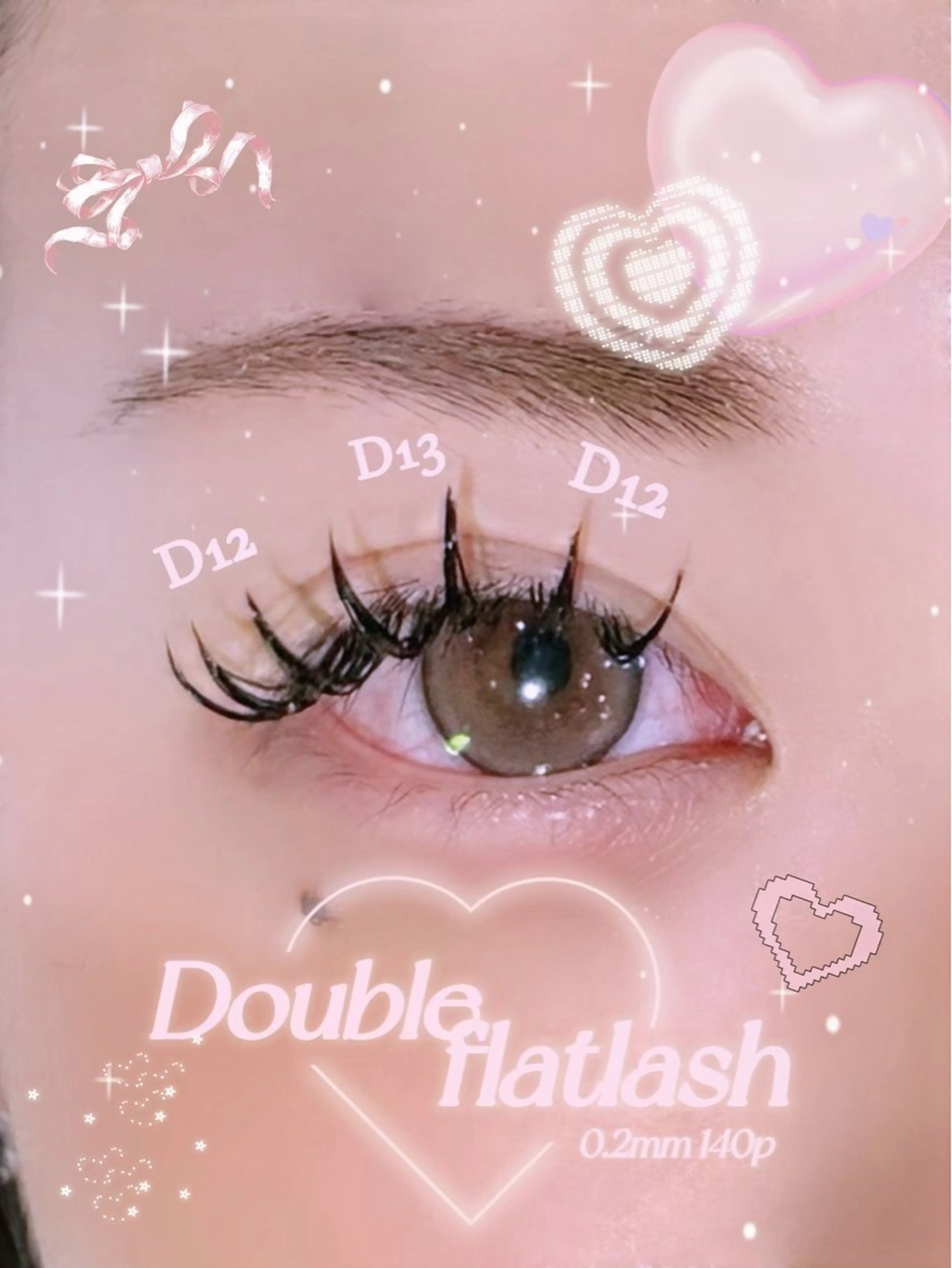 マツエク・マツパ フラットラッシュ VB KOTOHAのマツエク・マツパデザイン